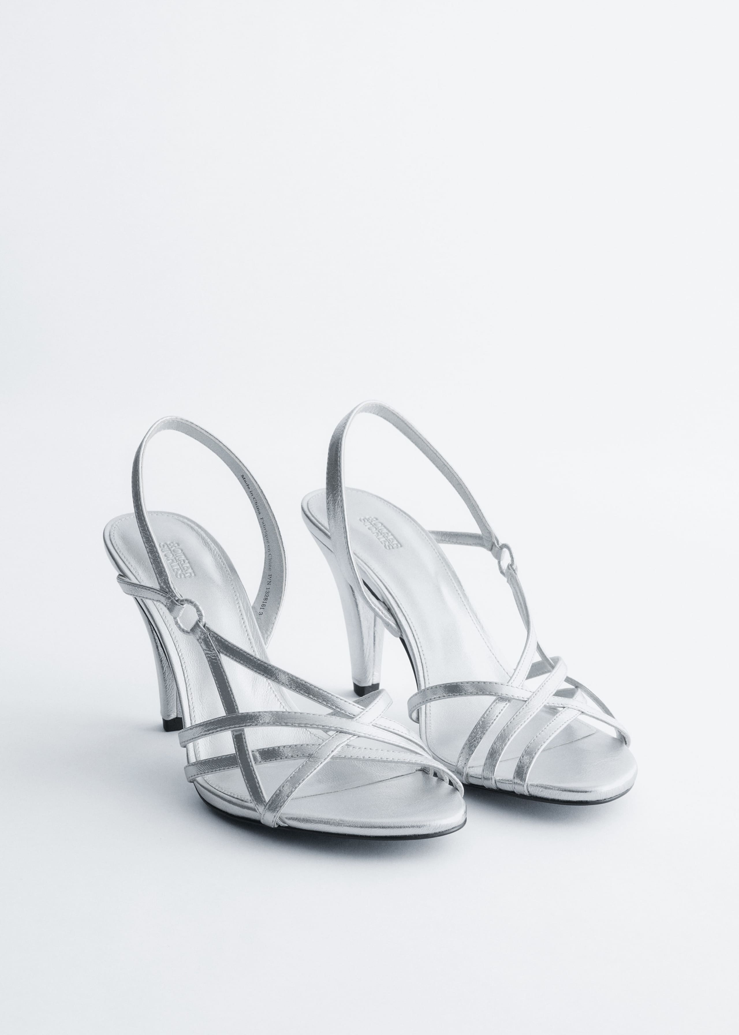 Leather Ring Sandals - Silver - Still Life