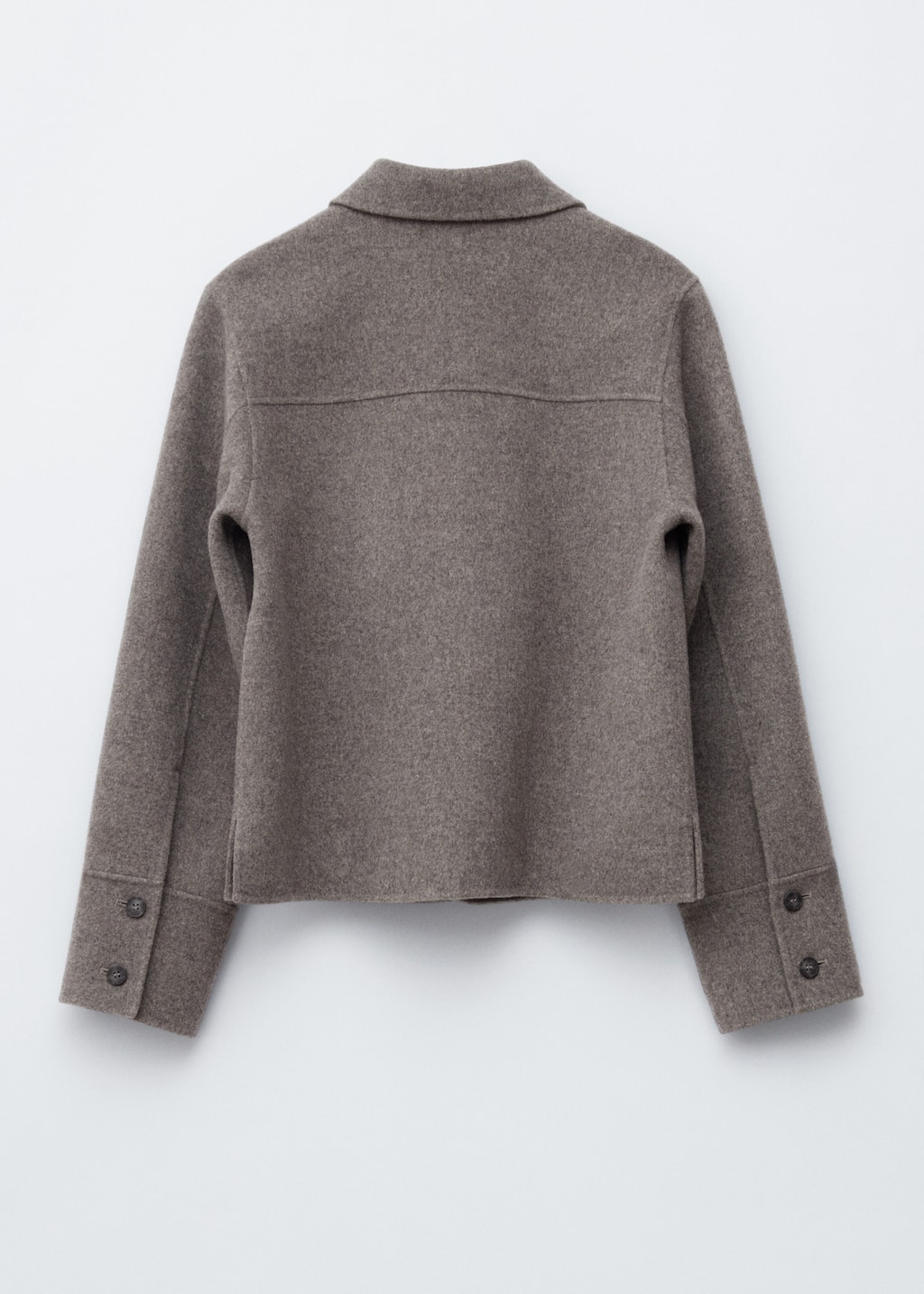 Image of Collared Wool Jacket