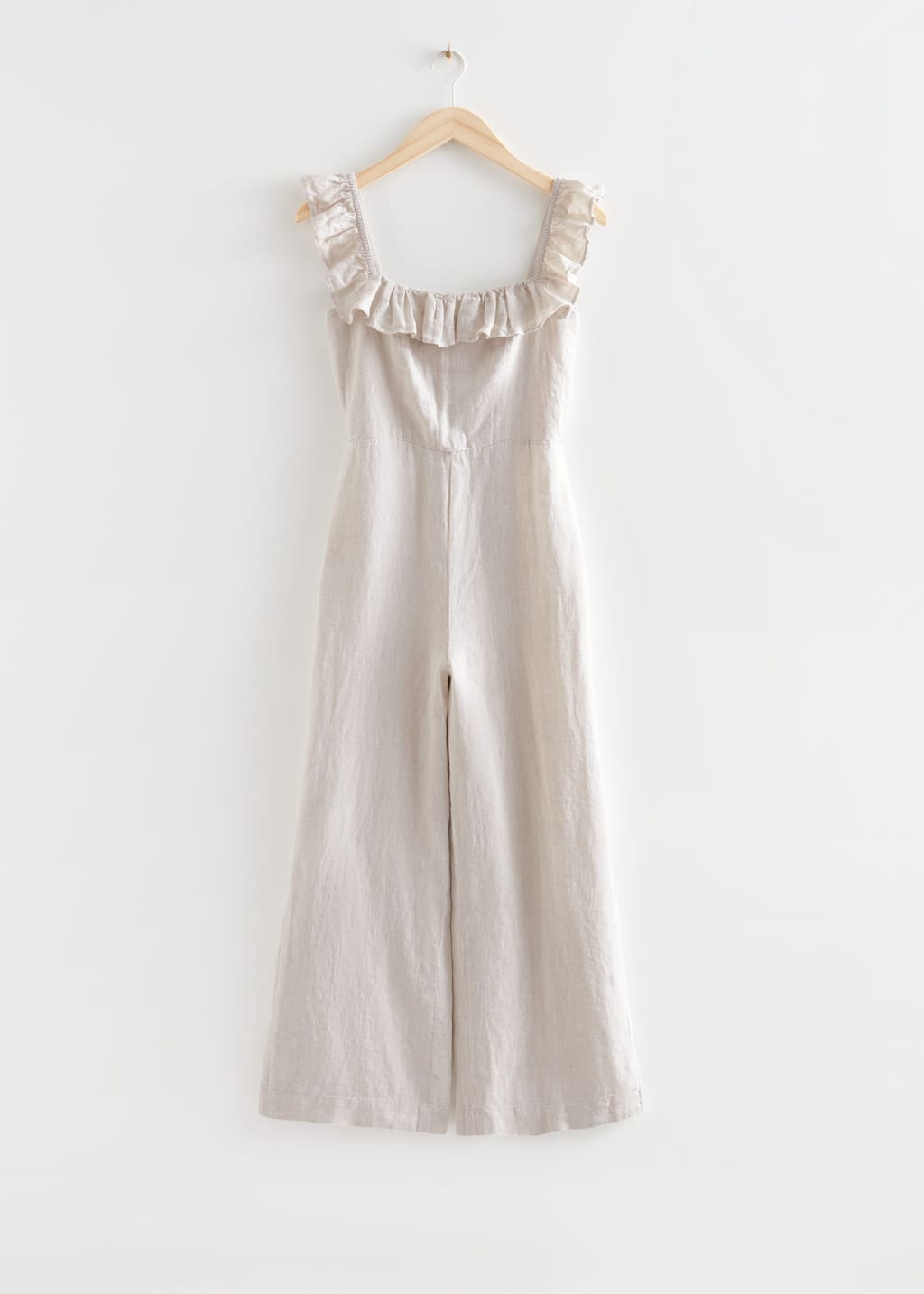 FrilledLinenJumpsuit - Off White - Bodegón