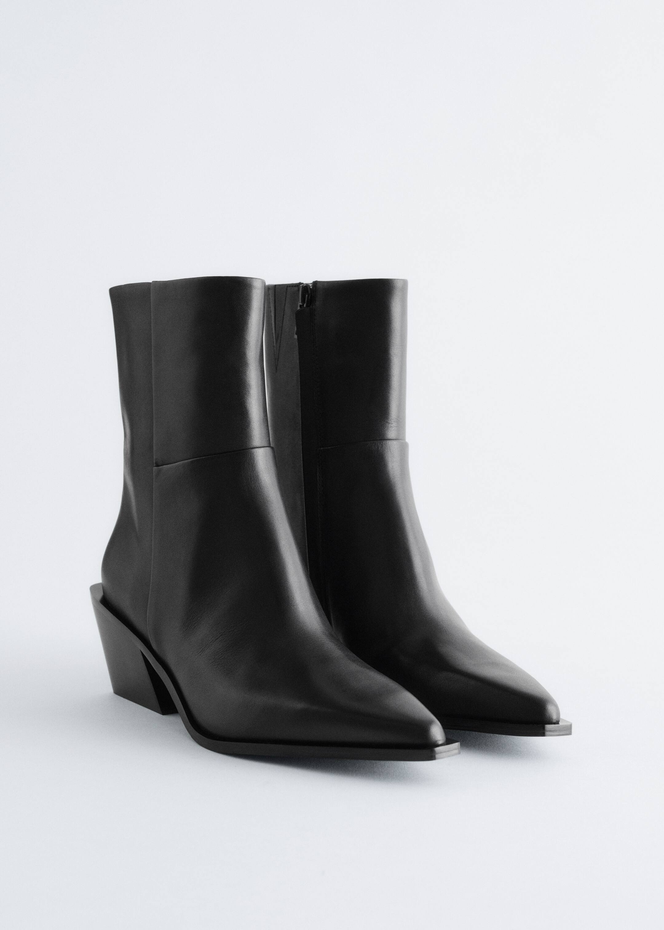 View larger image: Sleek Leather Cowboy Boots - Black - Ladies | H&M GB 4