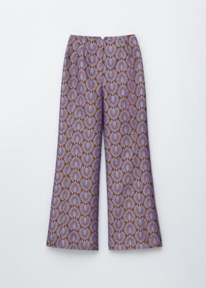 Purple/Brown Jacquard