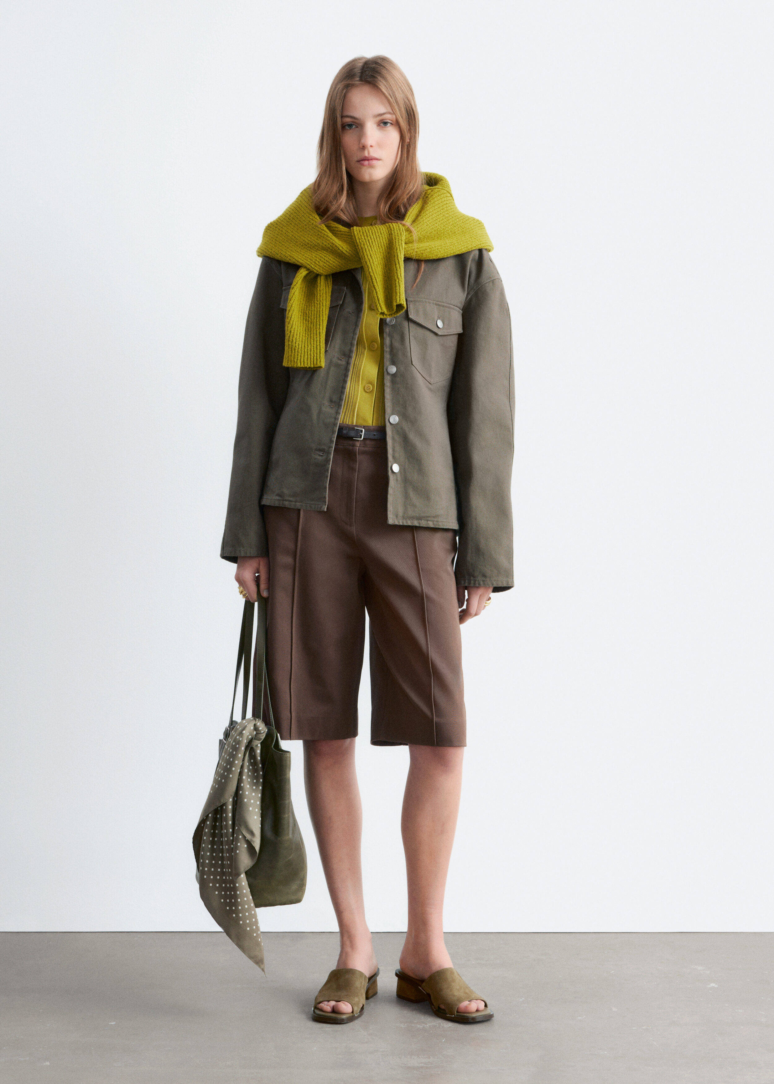 Tailored Cotton Bermuda Shorts