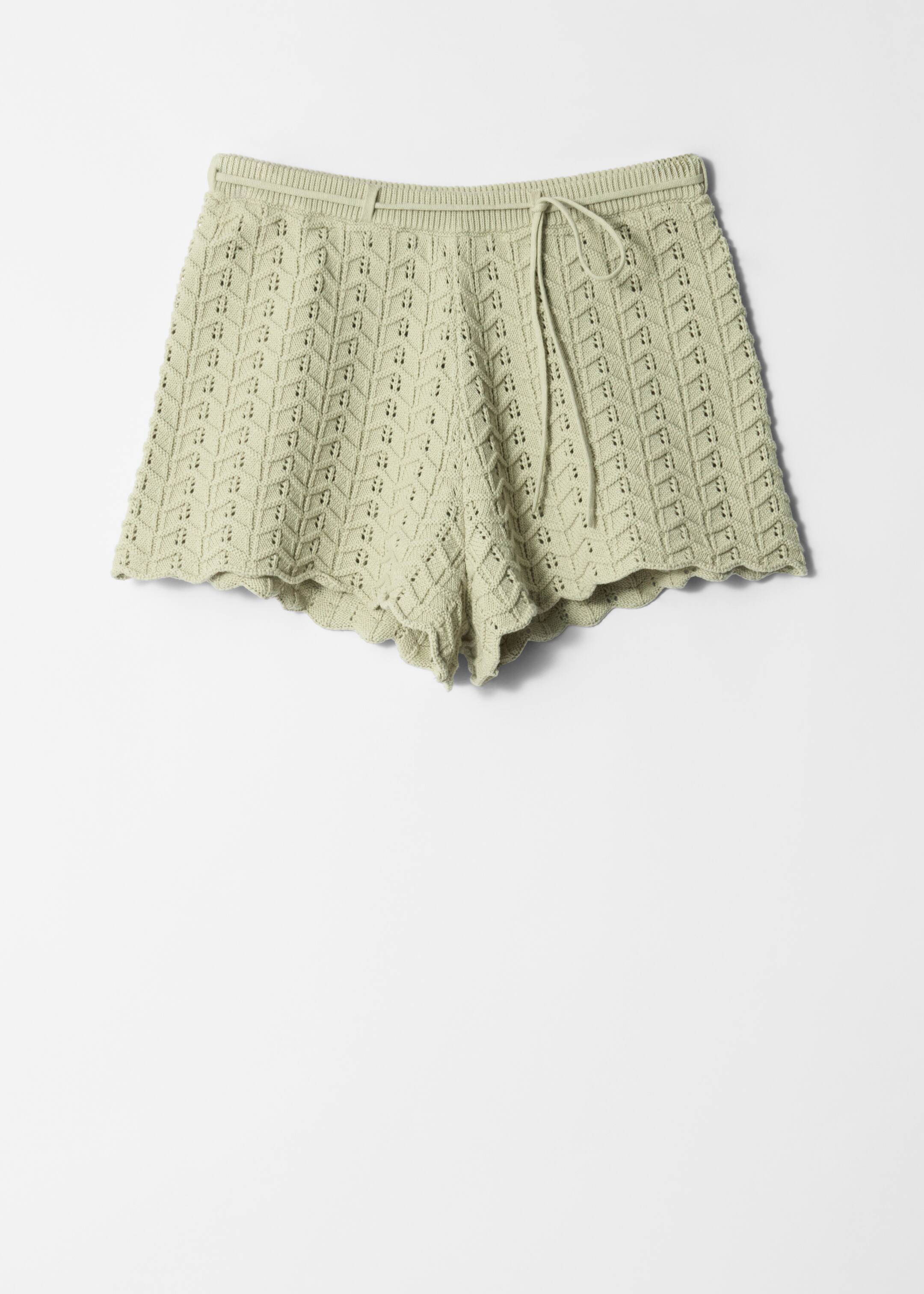 Ingrandisci l'immagine: Pointelle-Knit Shorts - Light Green - DONNA | H&M CH 4