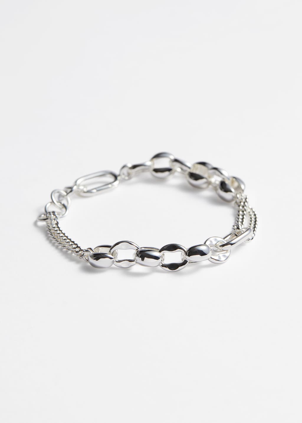 Pulsera de cadena mixta - Plata - Bodegón