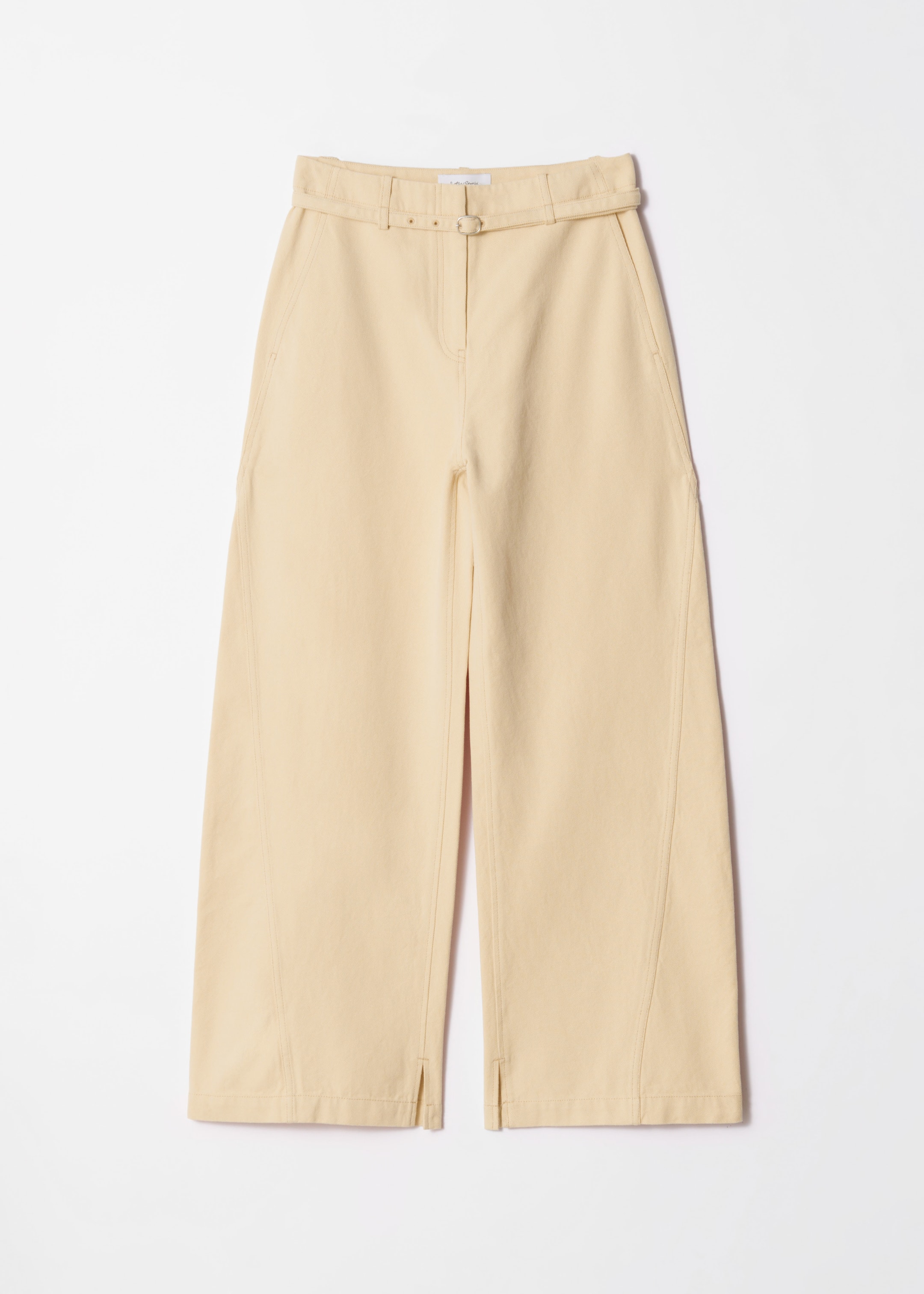 Größeres Bild ansehen: Hose mit Schnallengürtel - Gelb - Ladies | H&M DE 1