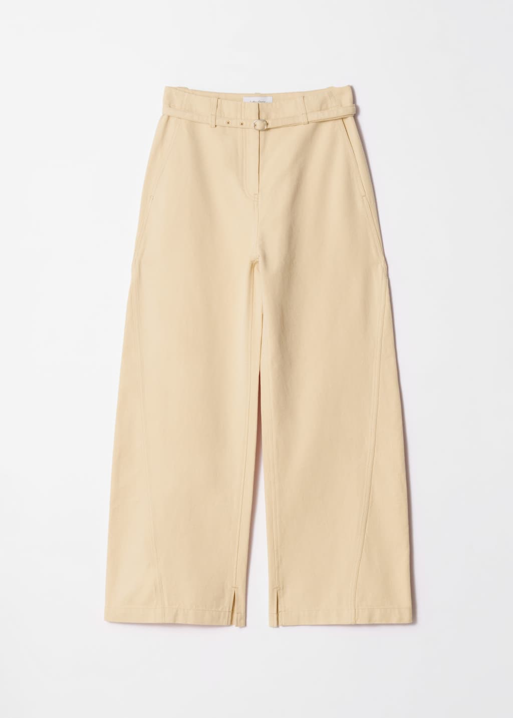Image of Buckle-Belt Trousers