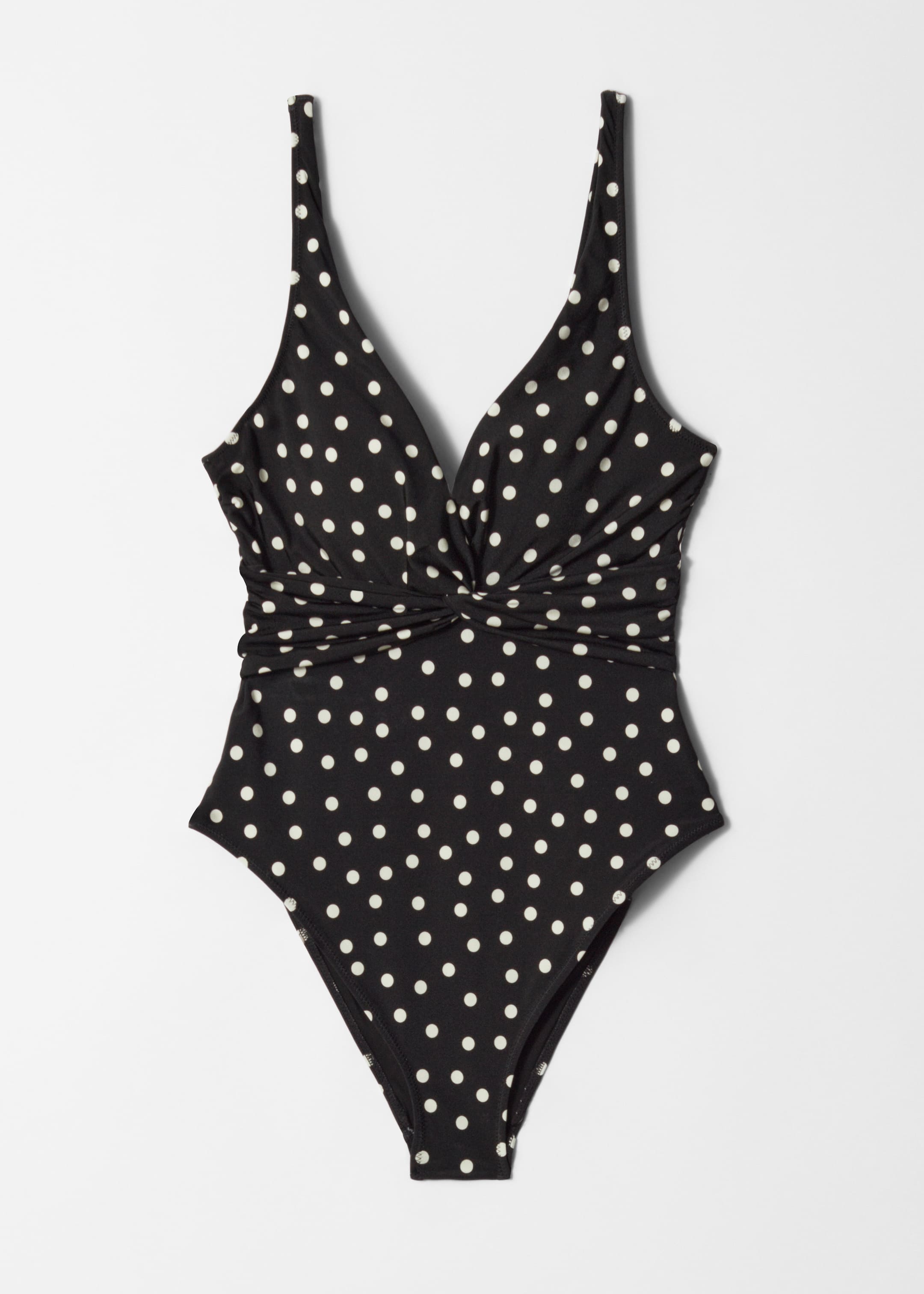 Visualizza immagine più grande: Costume da bagno con dettaglio ritorto - Nero a pois - DONNA | H&M IT 4