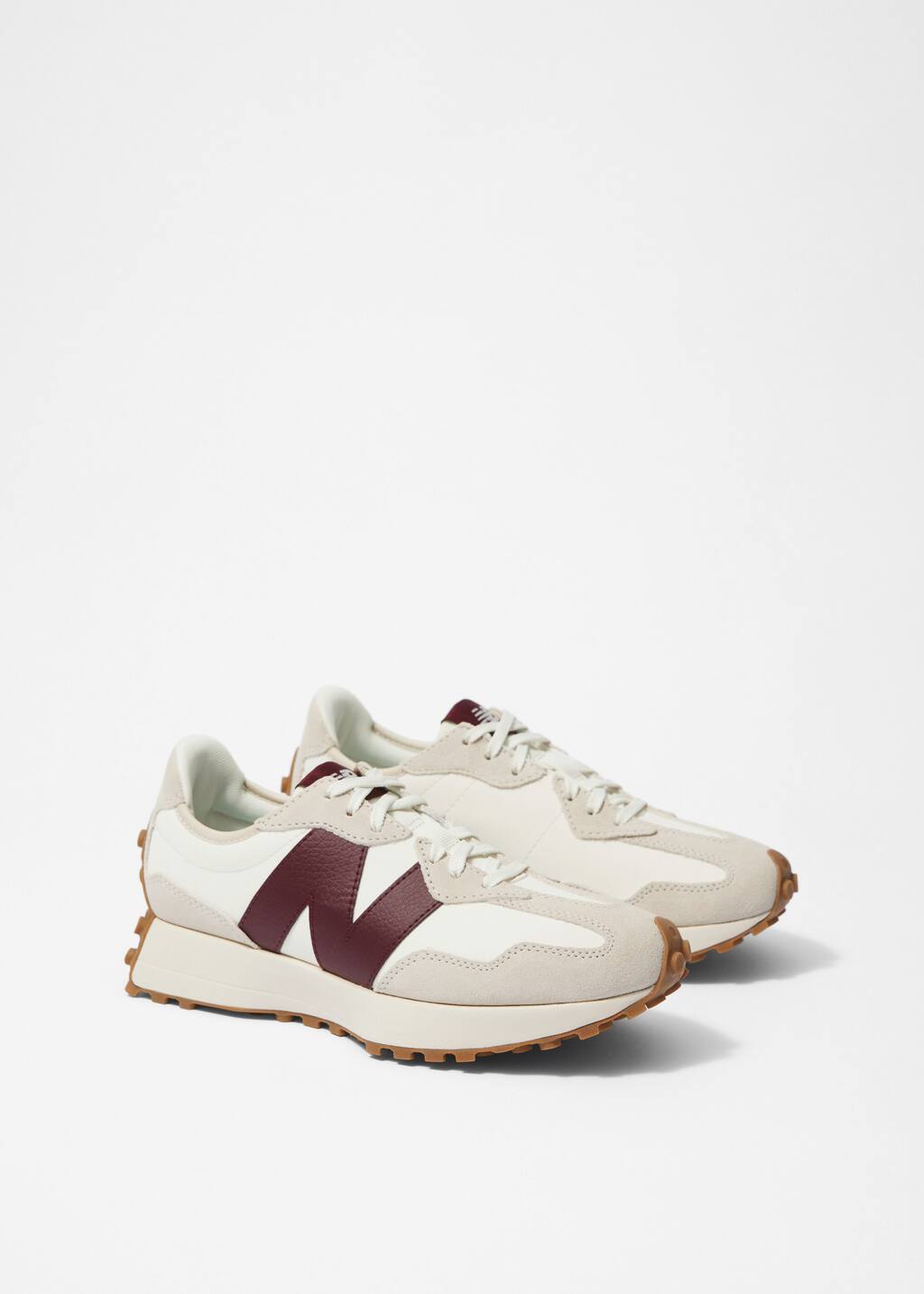 New Balance 327 Sneakers - Burgundy/White - Still Life