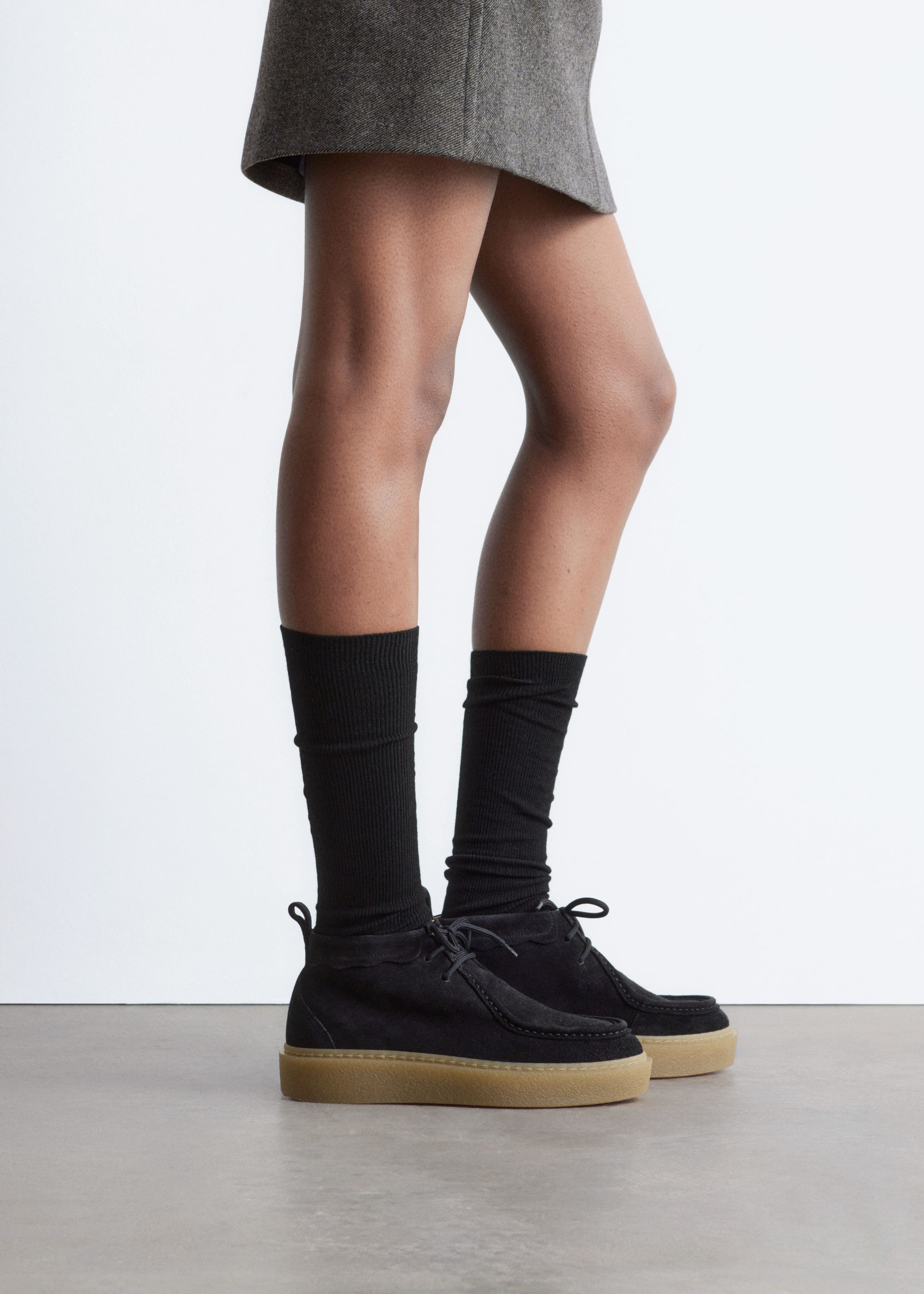 Image of Platform Suede Desert Boots