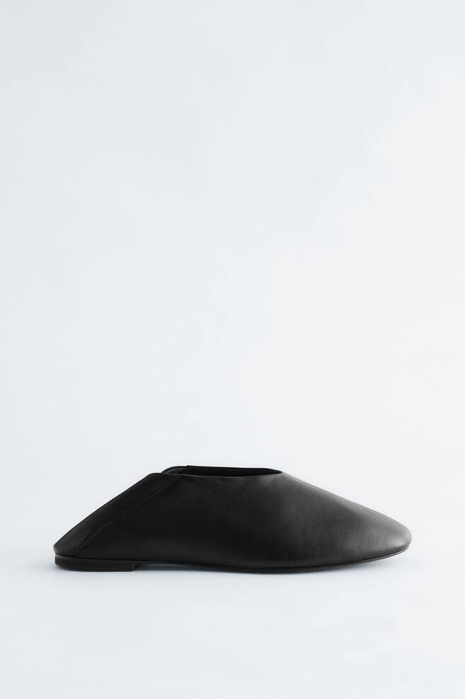 Ballerines en cuir-Noir - 4