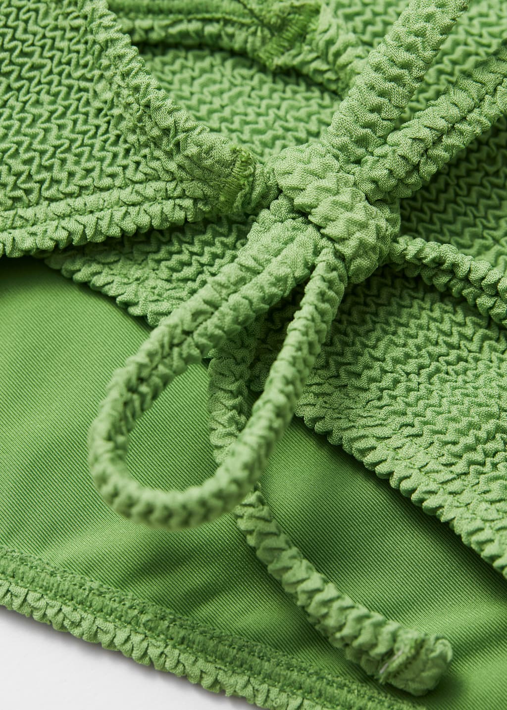 Textured Tie-Detail Bikini Briefs - {{variantName}} - Descriptive Detail