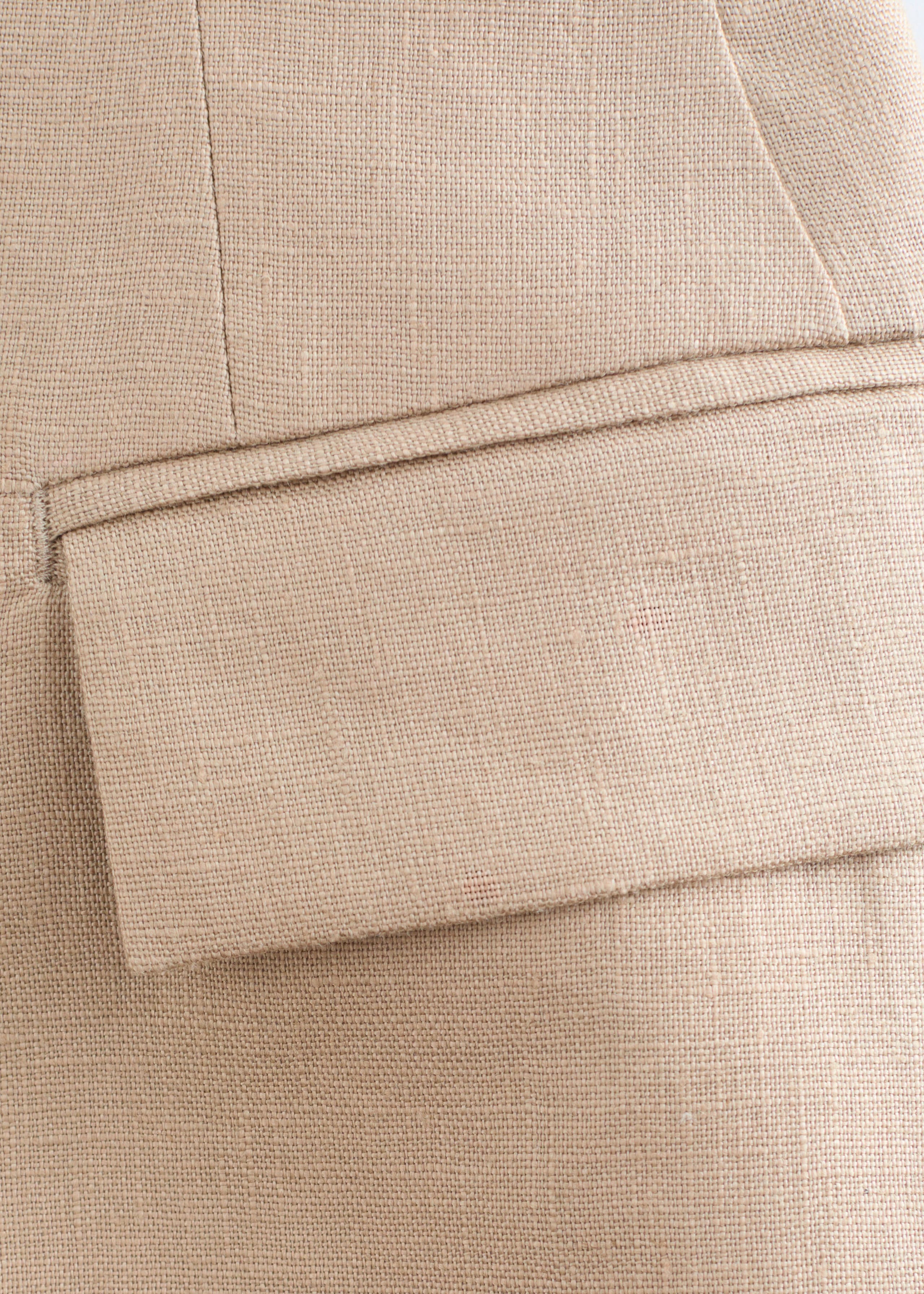 Image of Blazer affusolato in lino