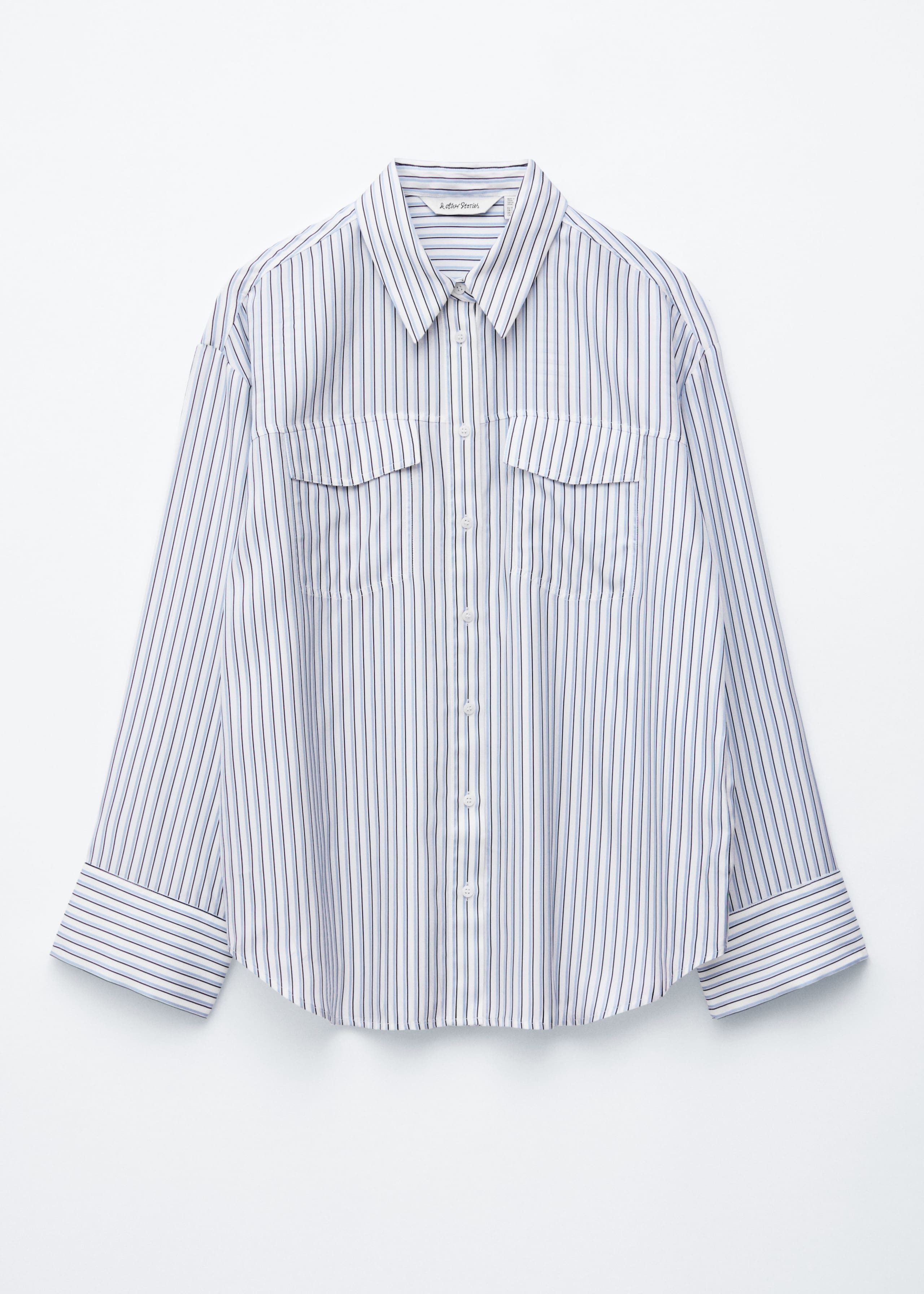 Image of Striped Patch-Pocket Shirt