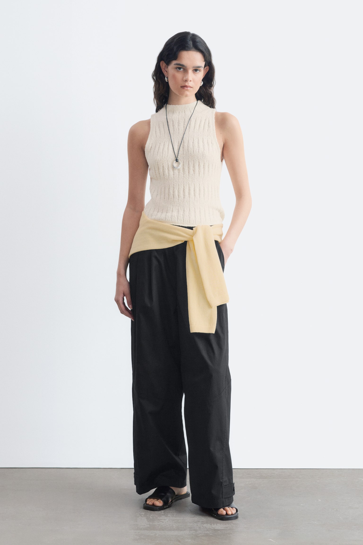 Pull-on-Fallschirmhose - Schwarz - 1