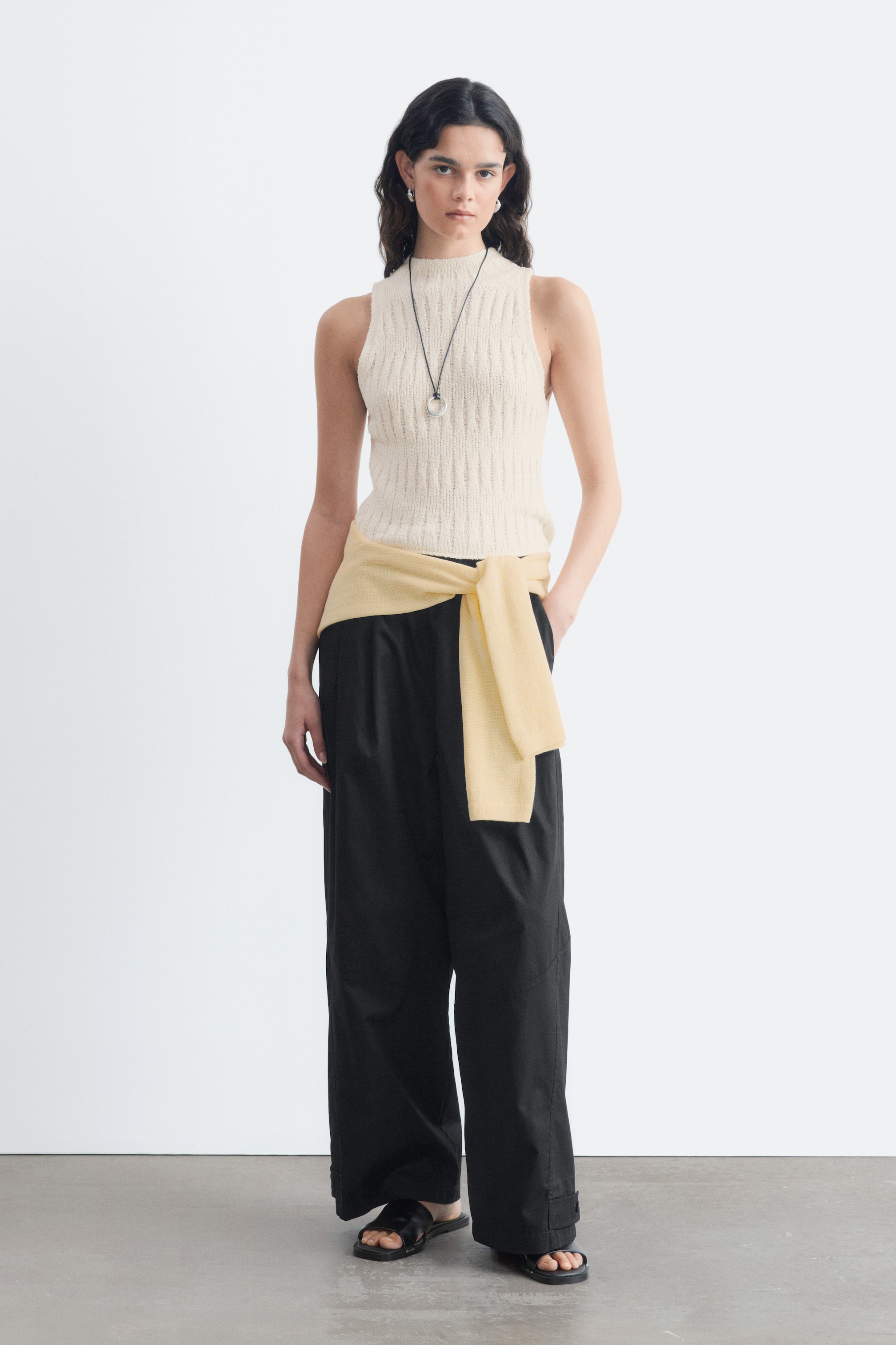 Agrandir l'image: Pantalon parachute à enfiler - Noir - FEMME | H&M CH 1