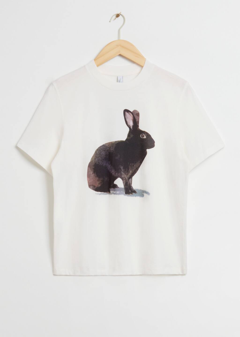 RelaxedRabbitPrintT-Shirt - White - Bodegón
