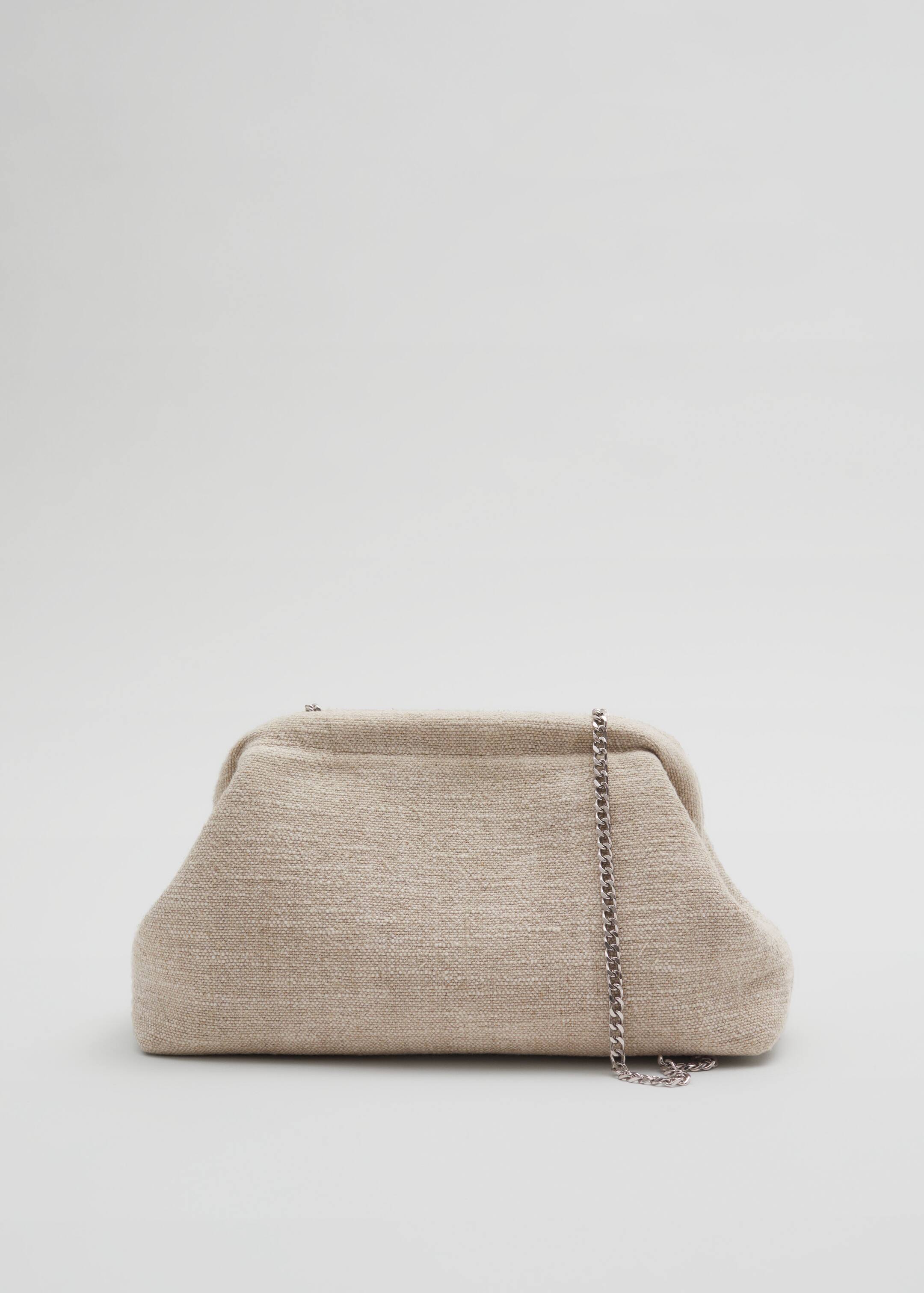 Visa större bild: Clutchväska i linne - Beige - DAM | H&M SE 1