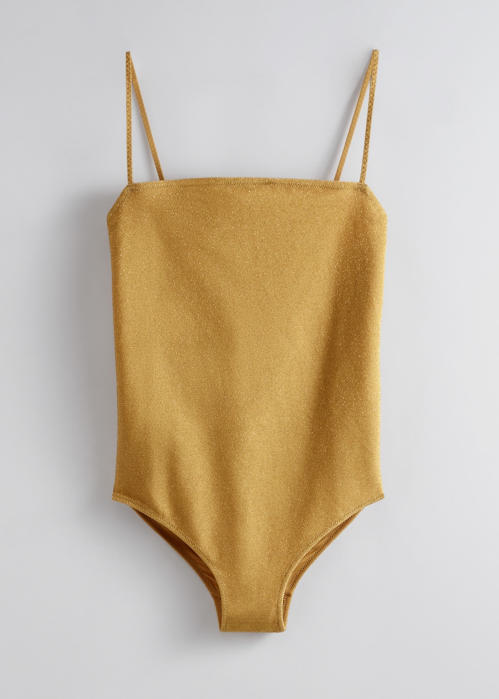 Strappy Glitter Swimsuit - Mustard - Still Life