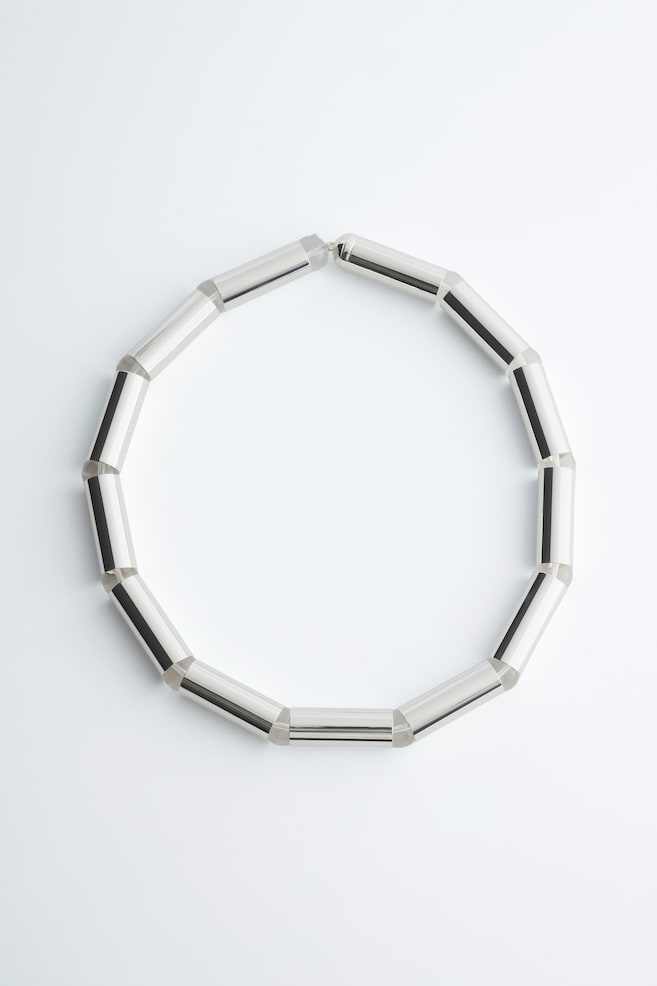 Collier en laiton poli - Argenté/Doré - 1