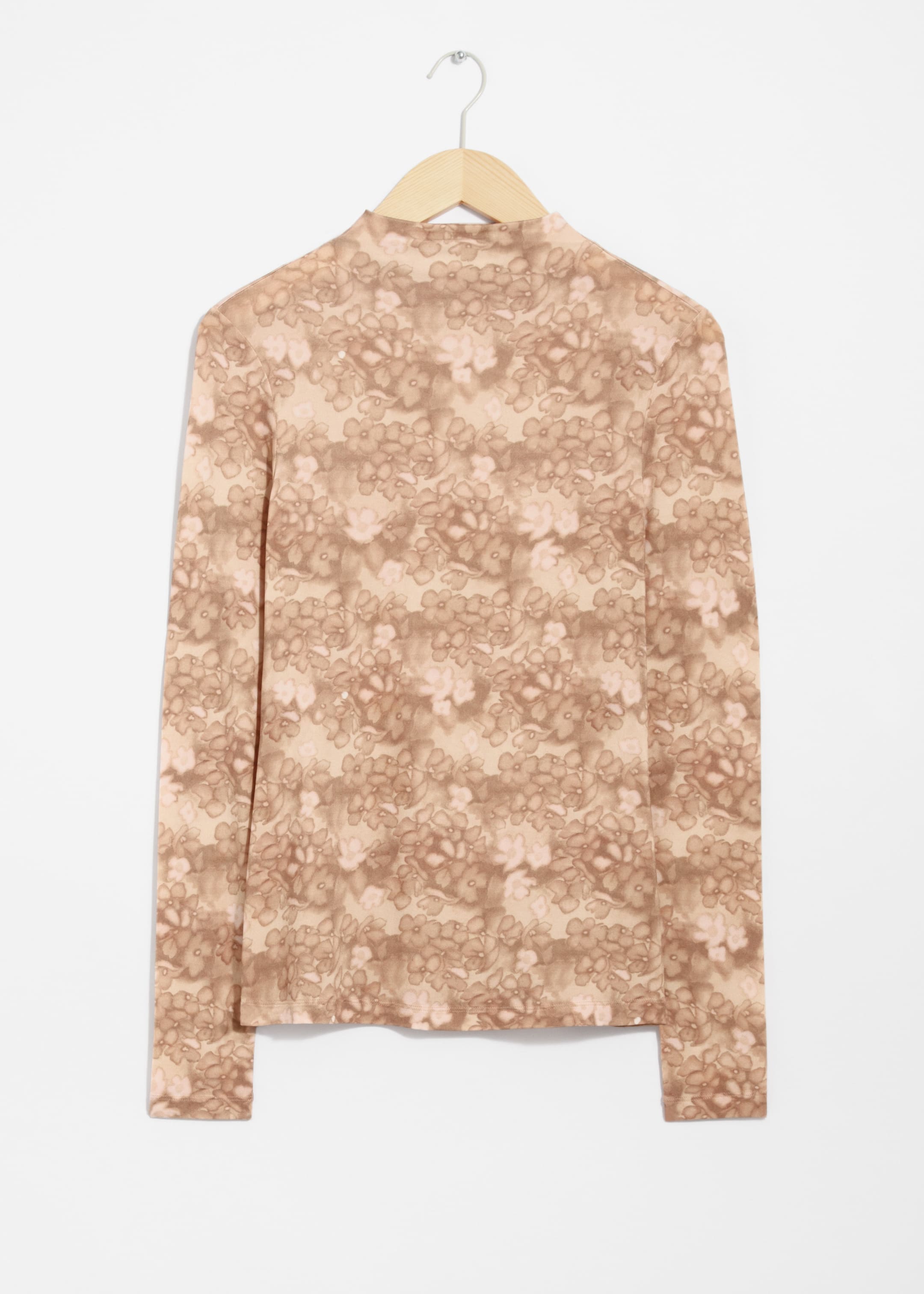 View larger image: Mock-Neck Top - Terracotta Florals - Ladies | H&M GB 1