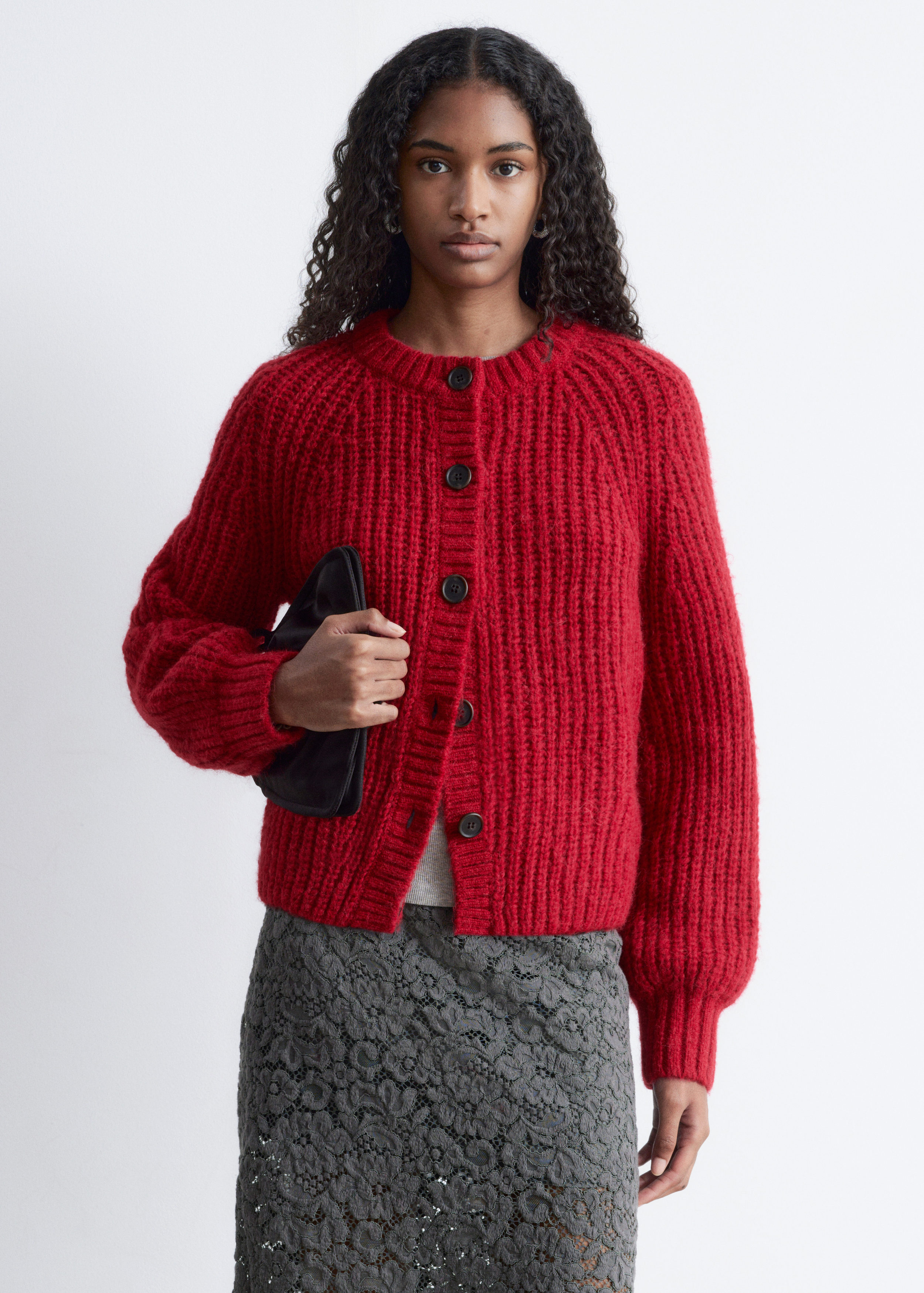 Asymmetric Cardigan - White - Cardigans - & Other Stories US