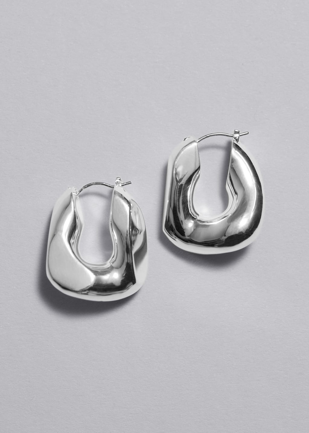 Chunky Twist Hoop Earrings - Gold - Still Life