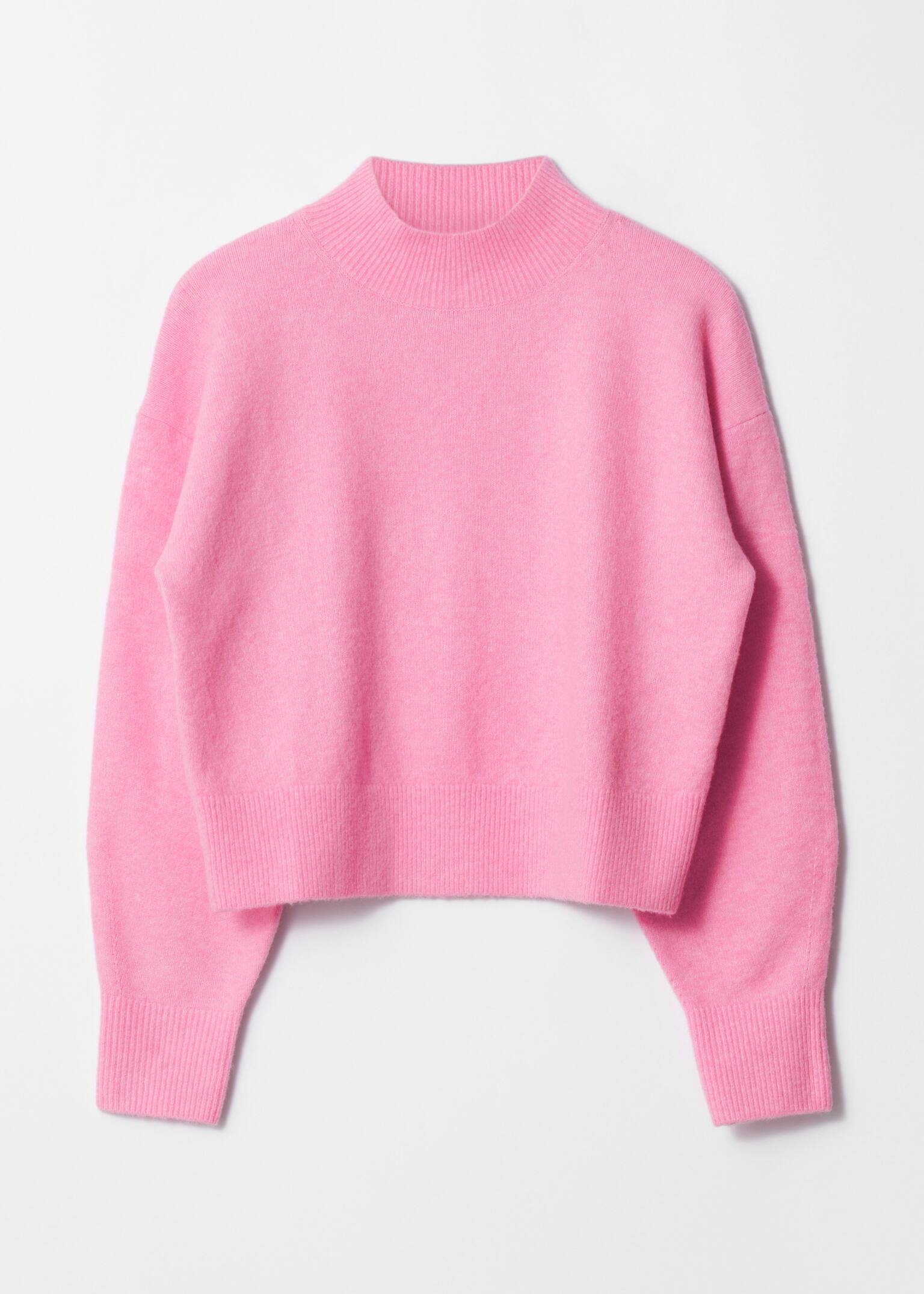 Pullover con collo a lupetto - Rosa/Nero/Blu reale/Blu/Verde scuro/Rosso/Beige