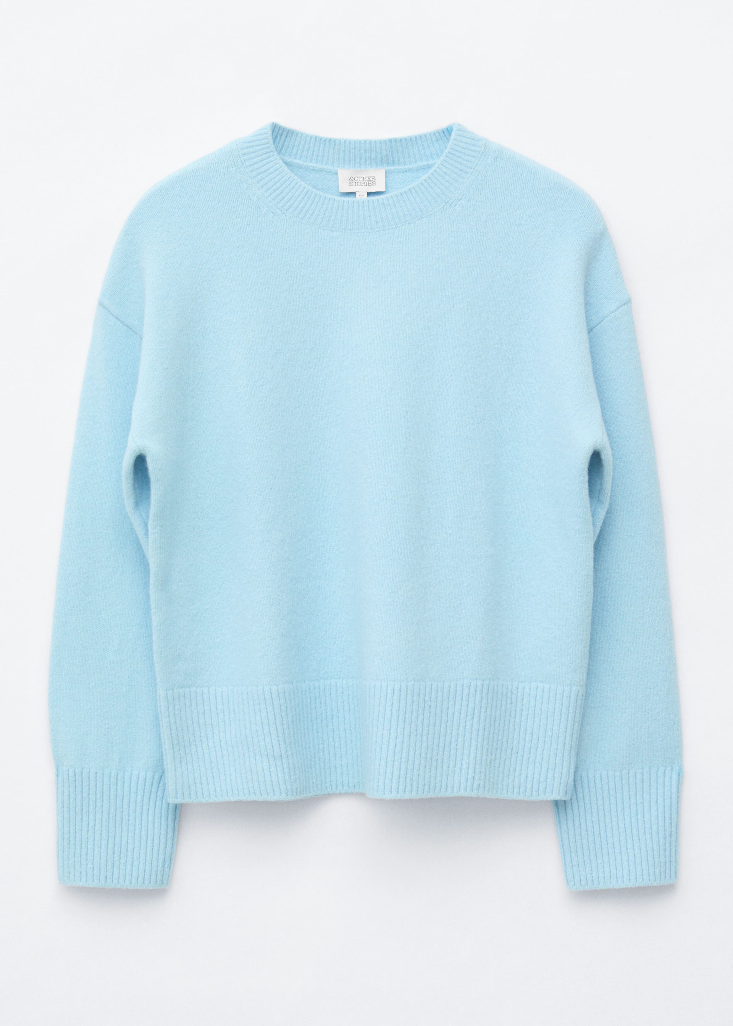 Relaxed Fit Knitted Sweater - Light Blue - Still Life