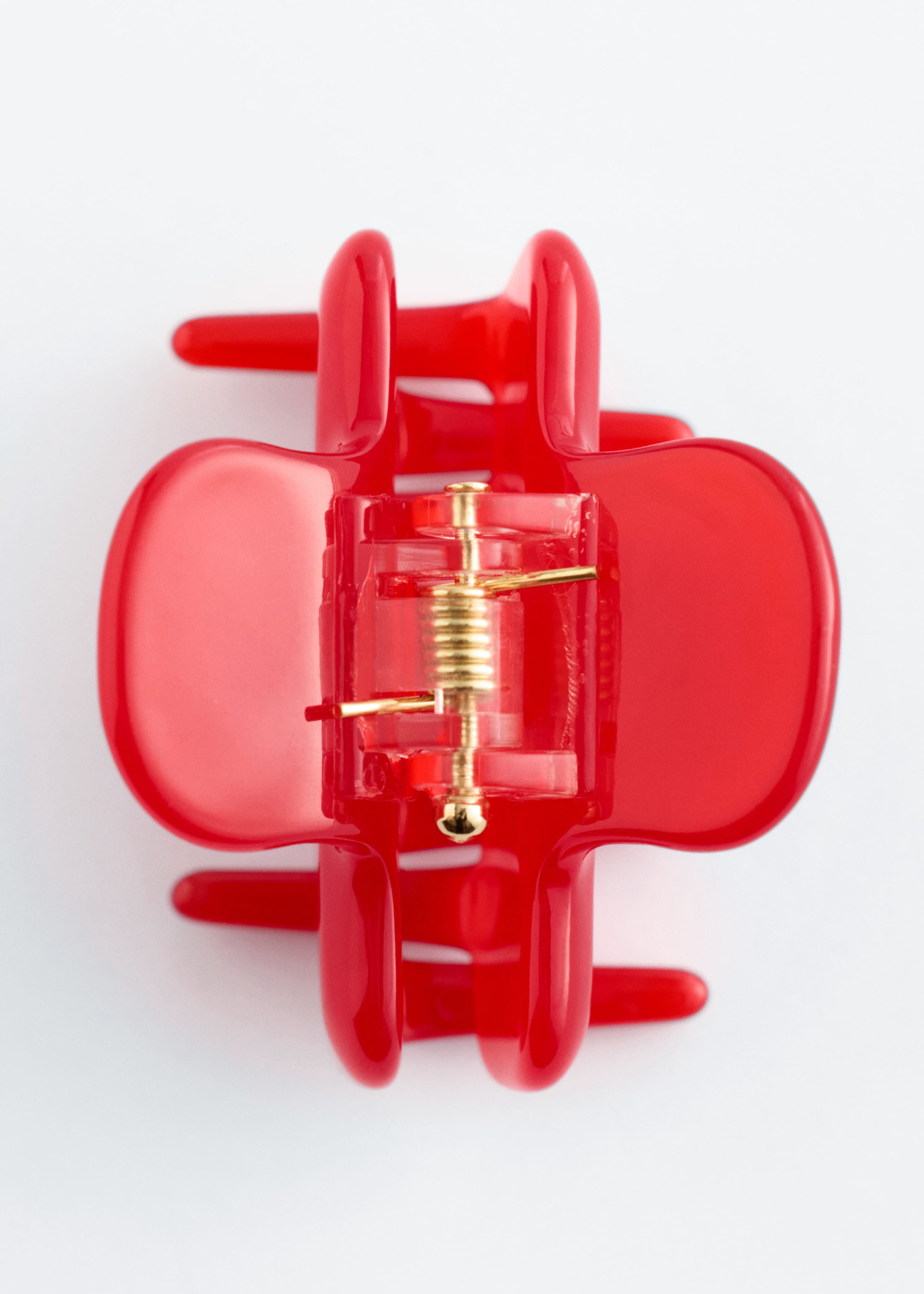 Mini Hair Claw - Bright Red - Still Life