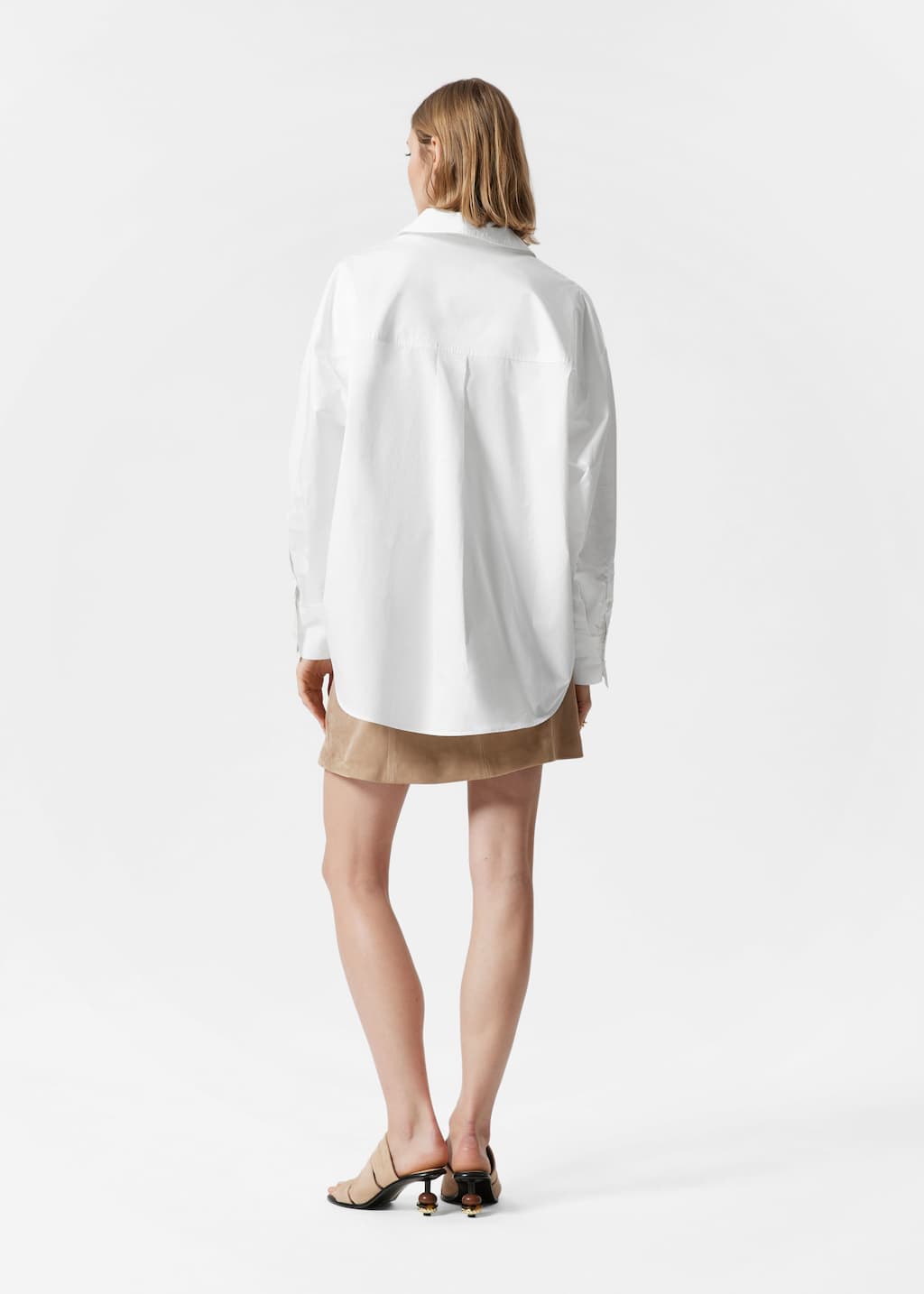 Oversized Shirt - Light Blue Stripes - Lookbook