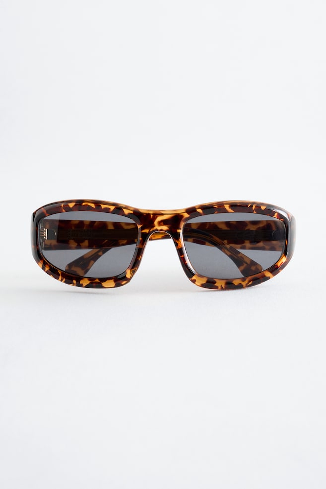 Ovale Sonnenbrille - Braun/Schildpatt/Türkis/Rost - 1