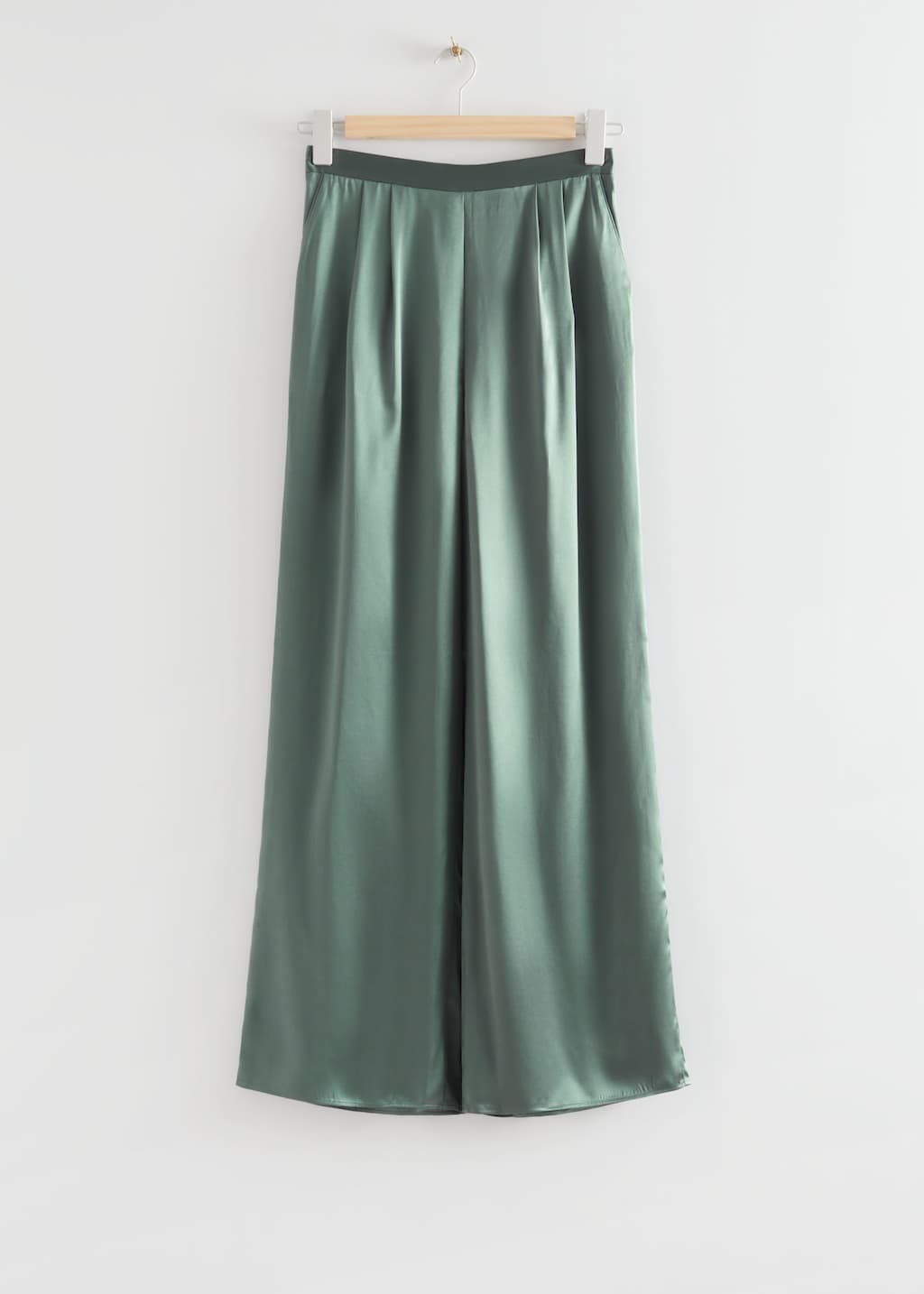 Silk Pyjama Trousers - Green - Still Life