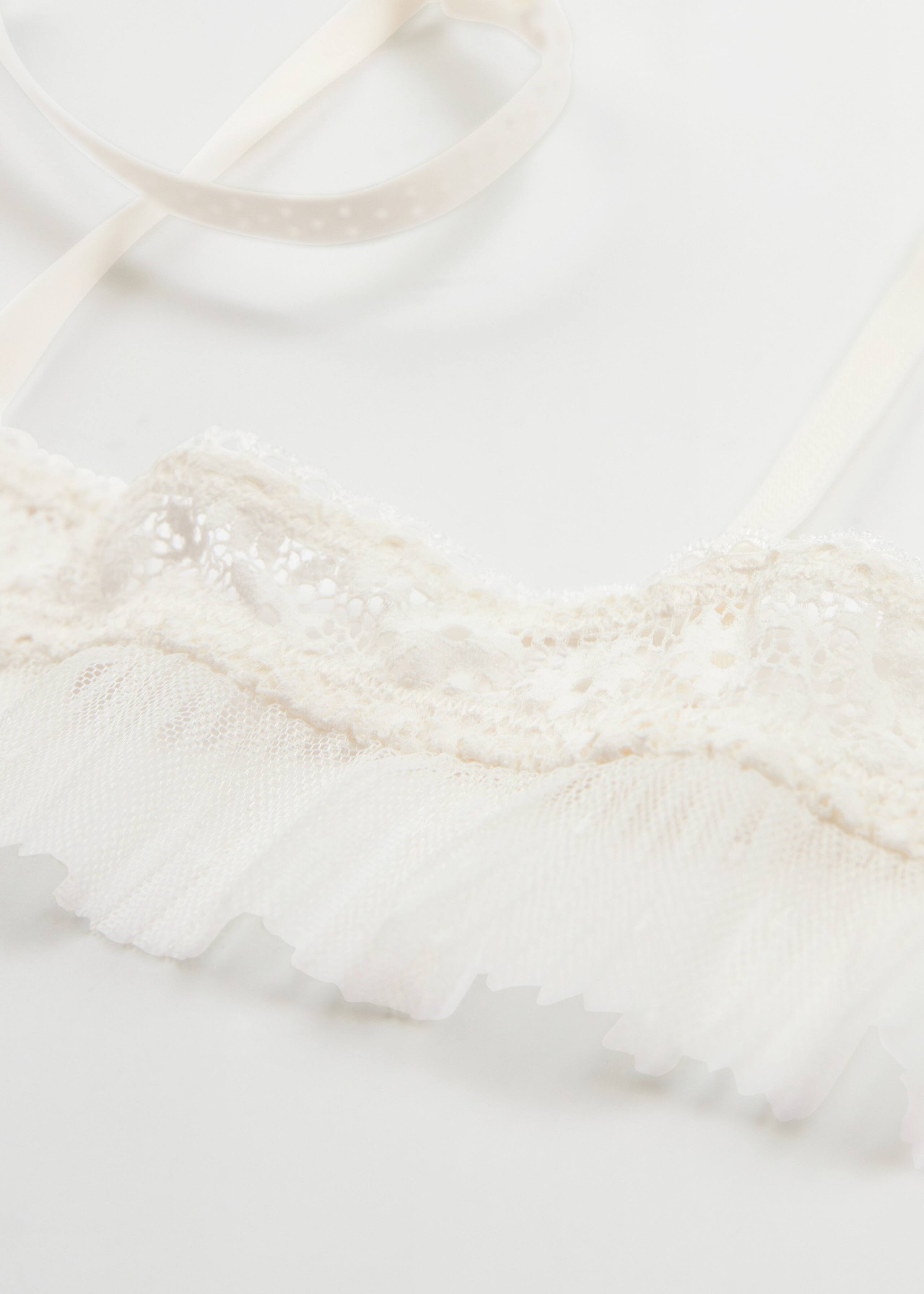 Soutien-gorge sans armatures plissé et froncé - {{variantName}} - Descriptive Detail