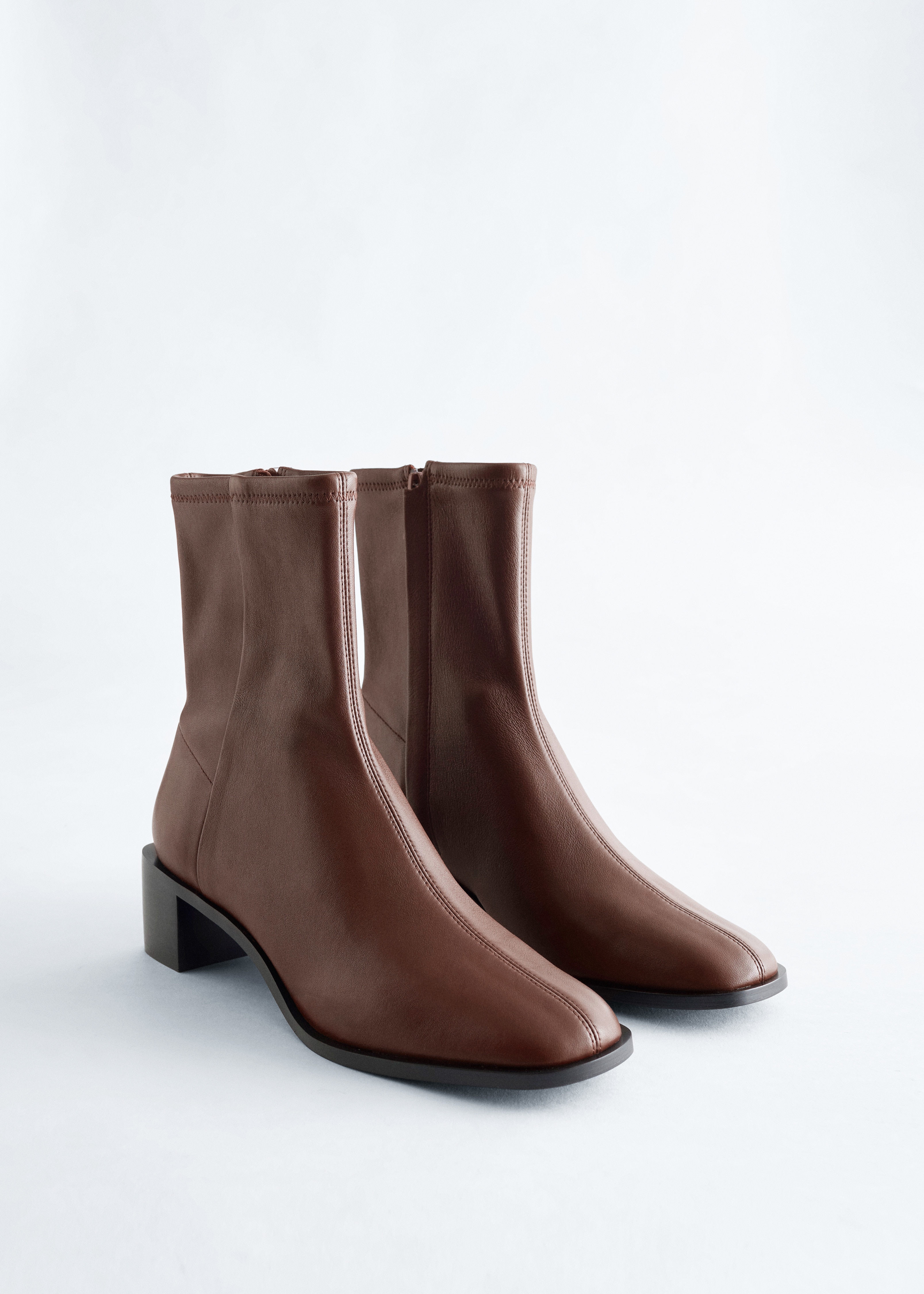 2 Gambe Novelmore, Blu Turchese E Marrone, Stivali Con Tacco Stampati, Usate Ma Ottime