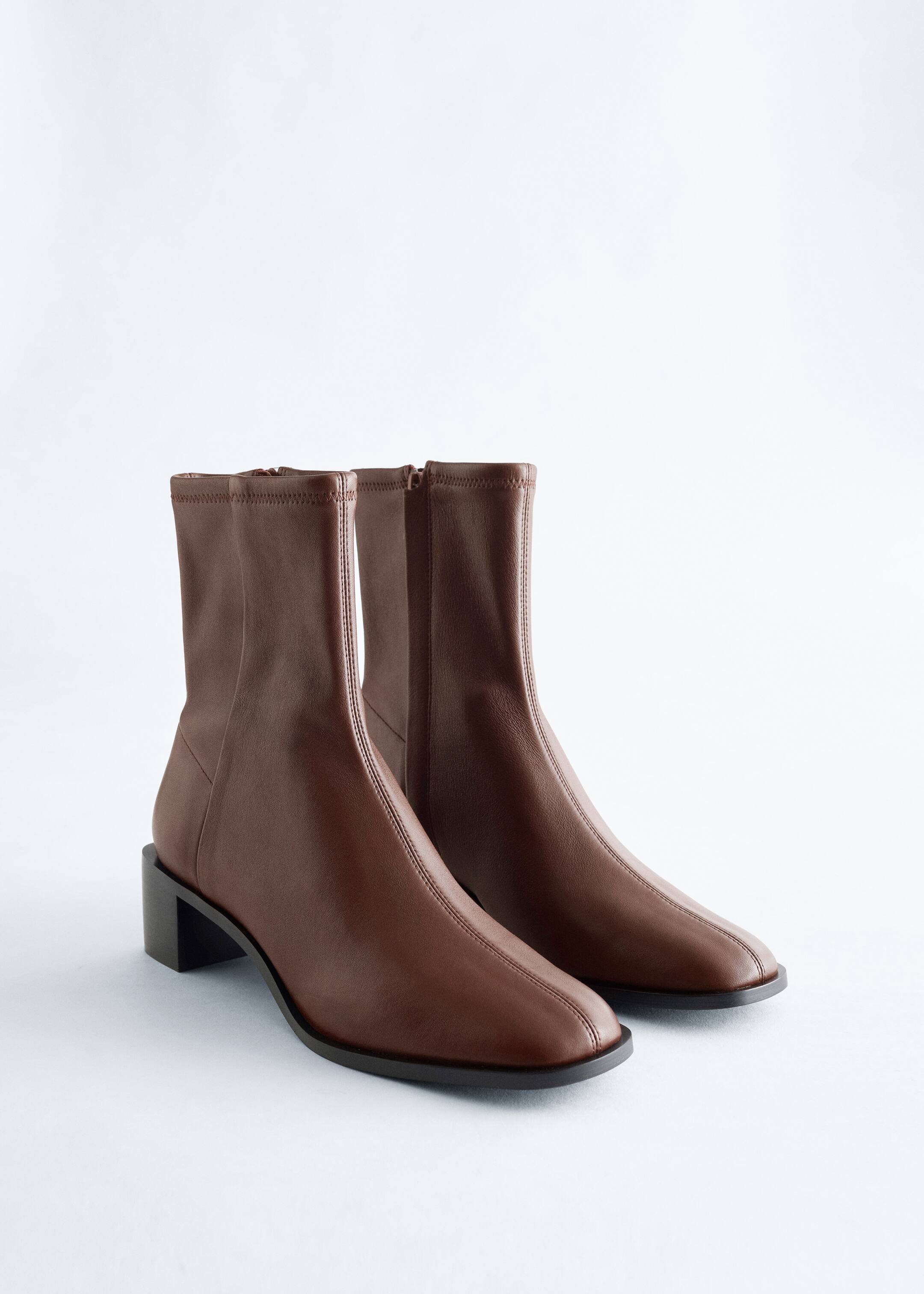 Visa större bild: Sockboots i nappa - Brun - DAM | H&M SE 4