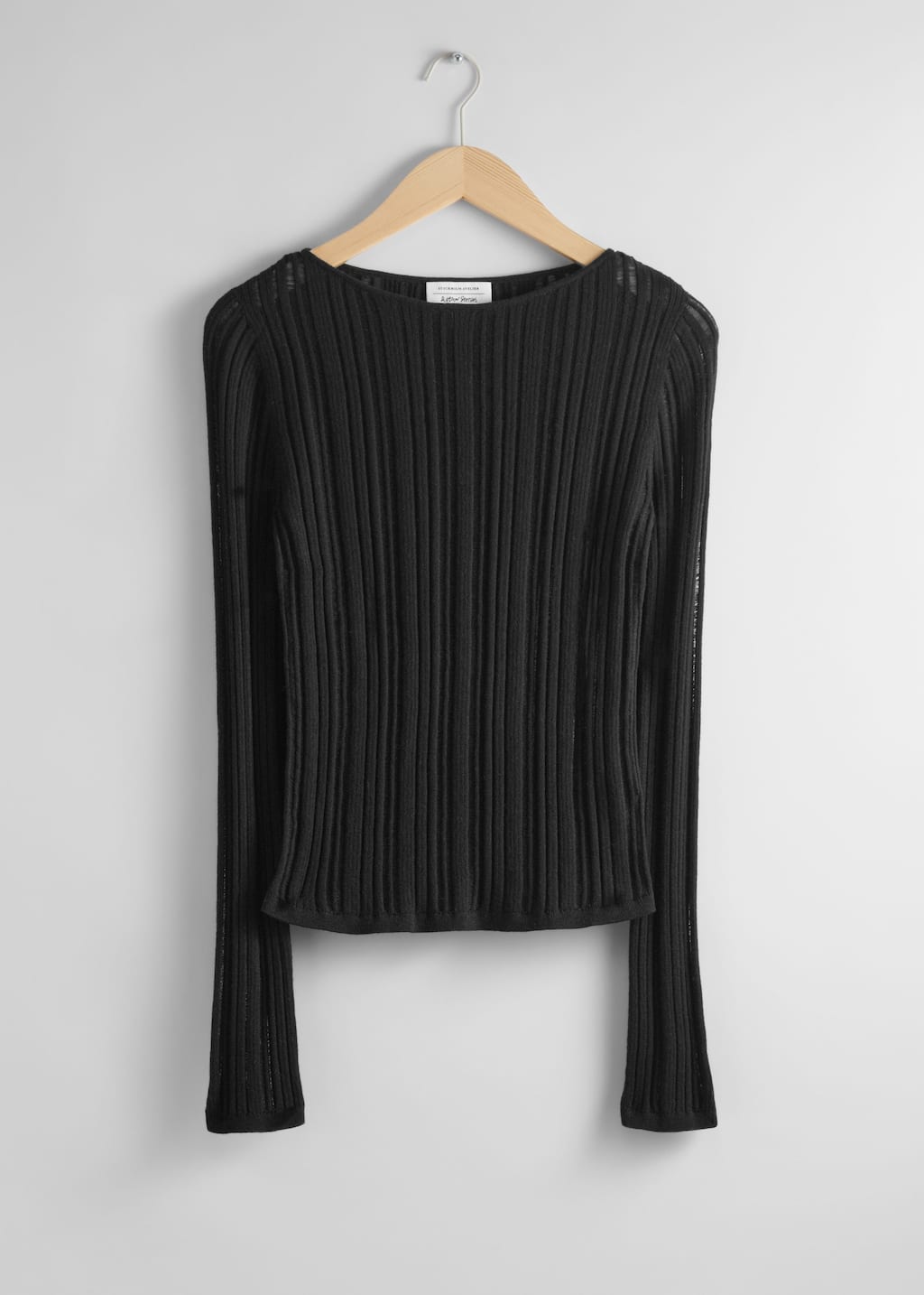 Przezroczysty top w prążki