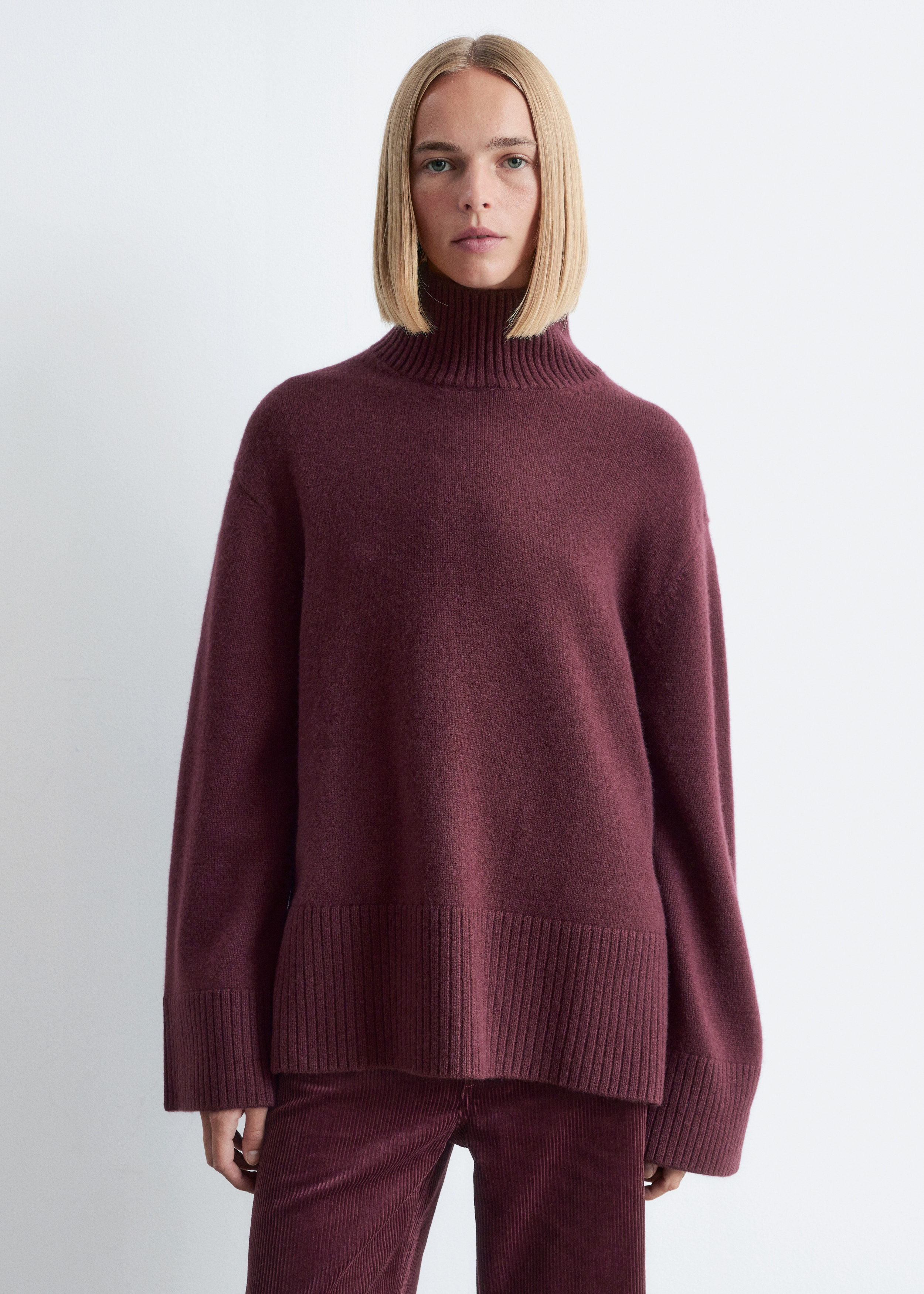 OversizedTurtleneckWoolJumper