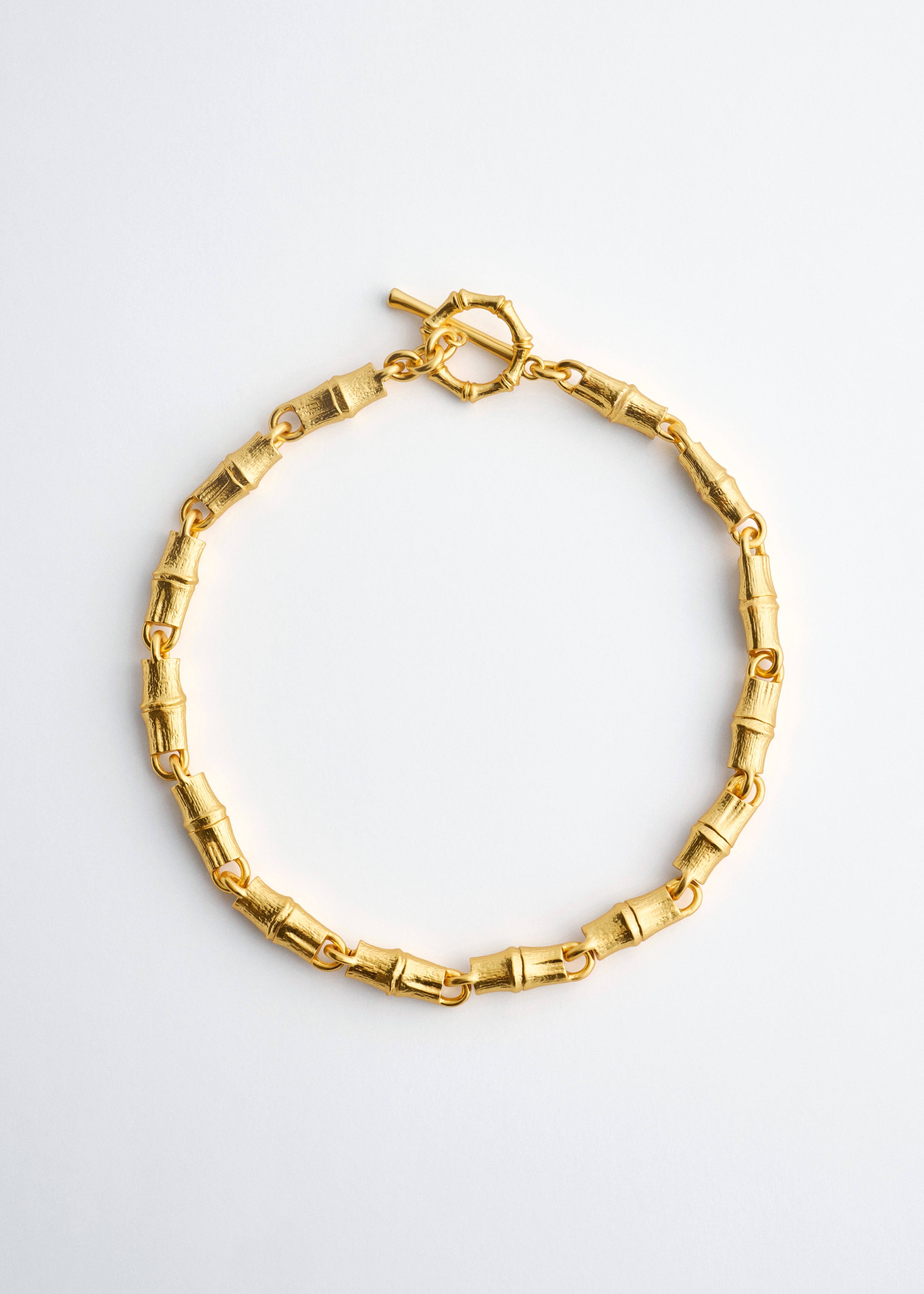 Collana a catena testurizzata - Oro