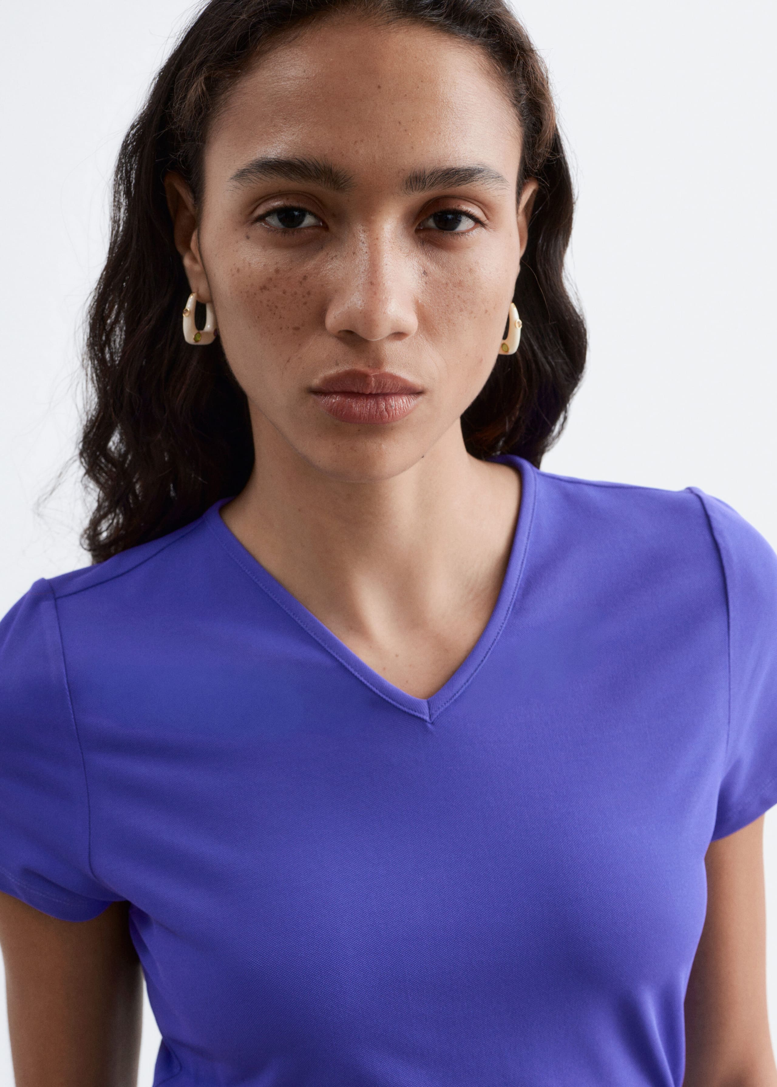 Midikleid aus Piqué-Jersey - Flieder - Lookbook