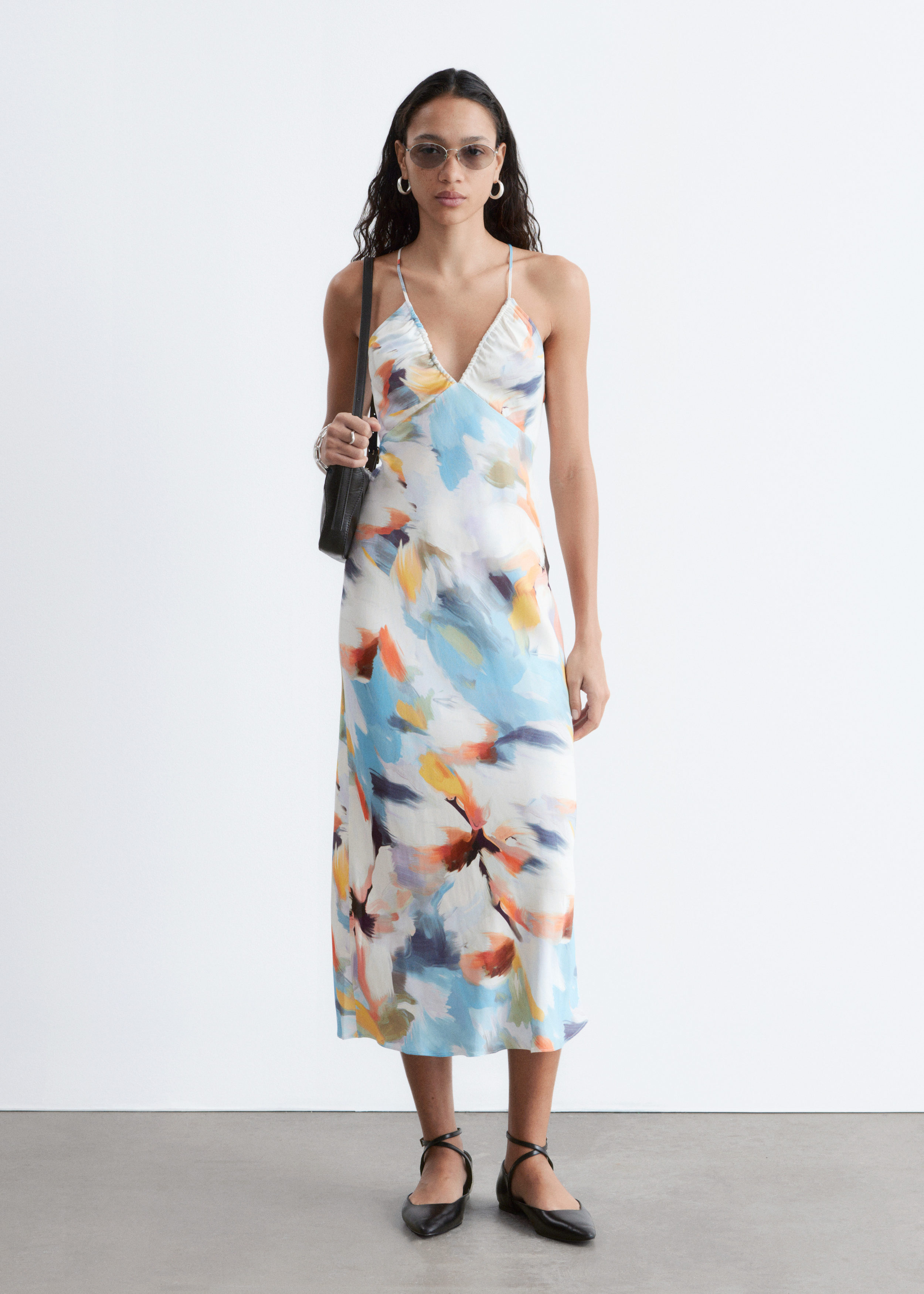 Cos RUCHED BIAS-CUT SATIN DRESS | King's Cross