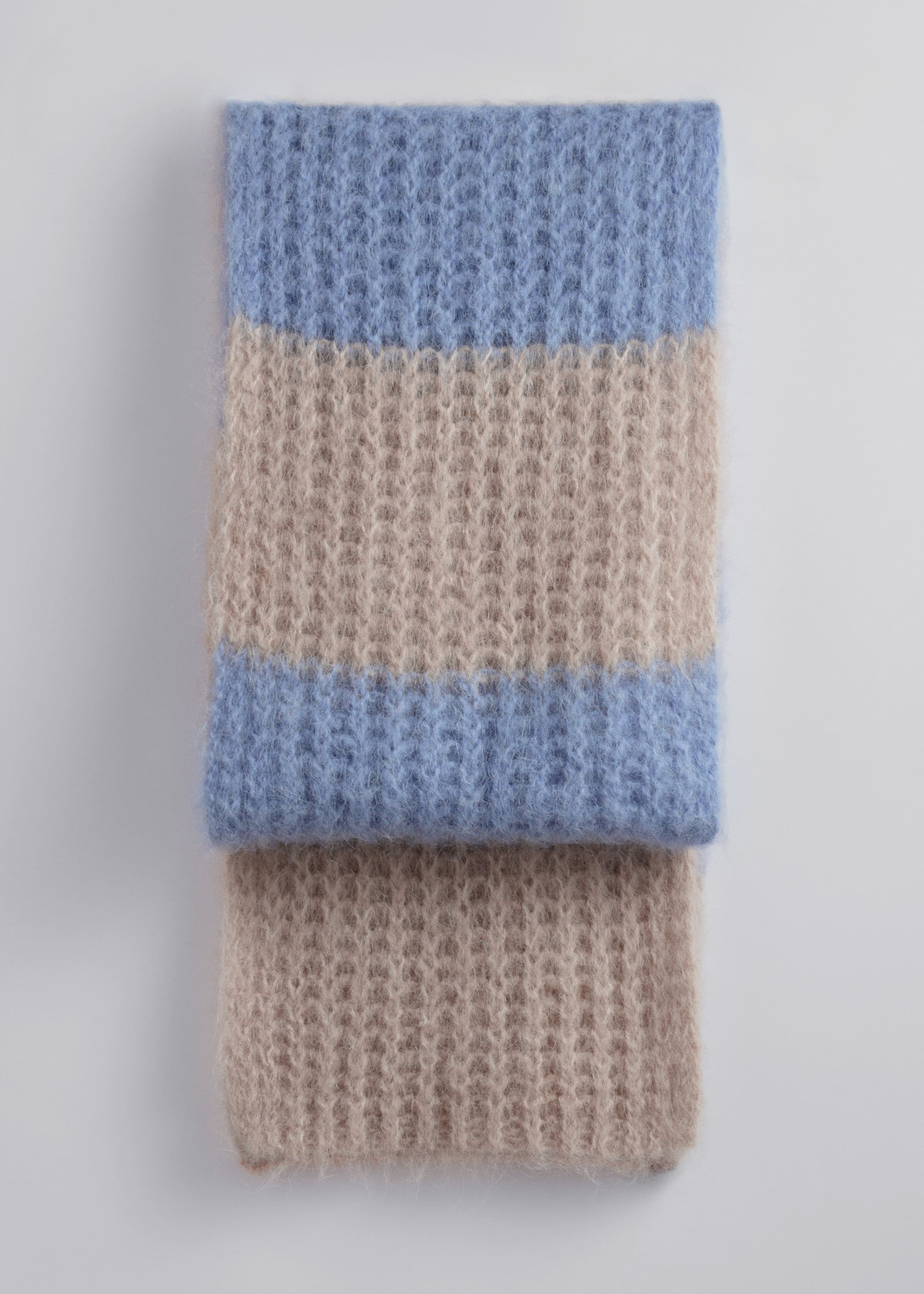 Striped Alpaca-Blend Scarf