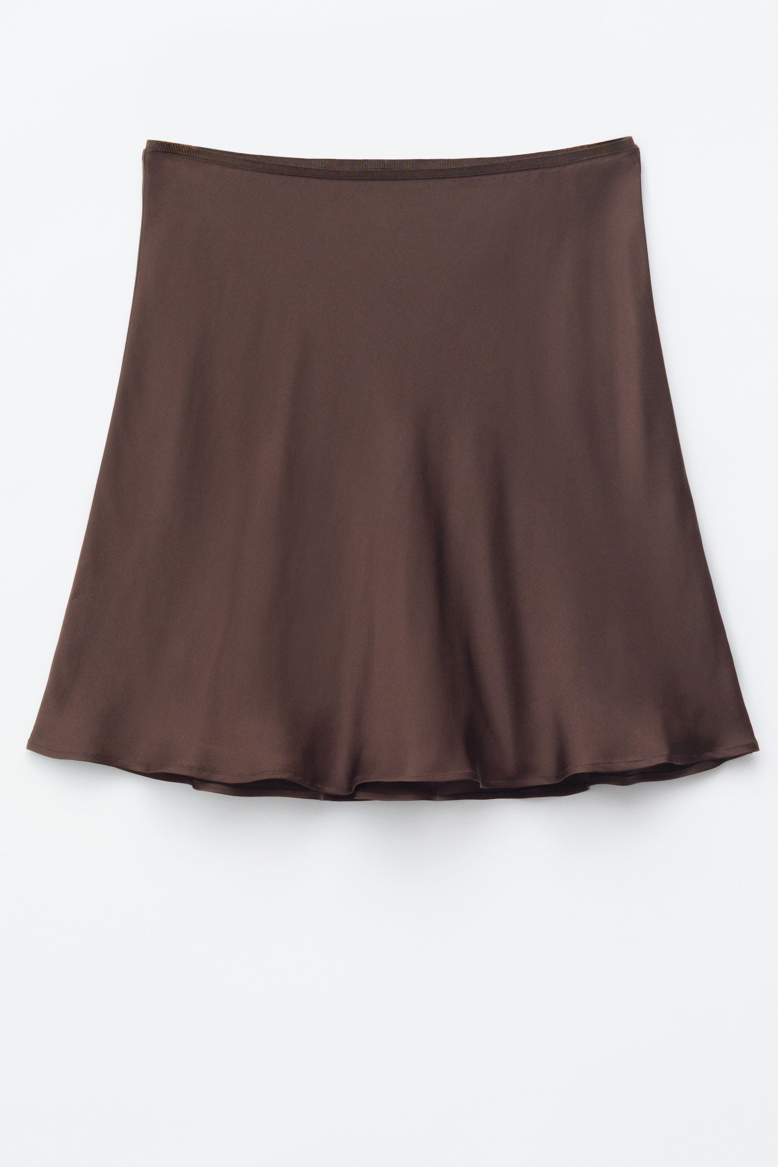 Schräg geschnittenes Minikleid aus Viskose - 2