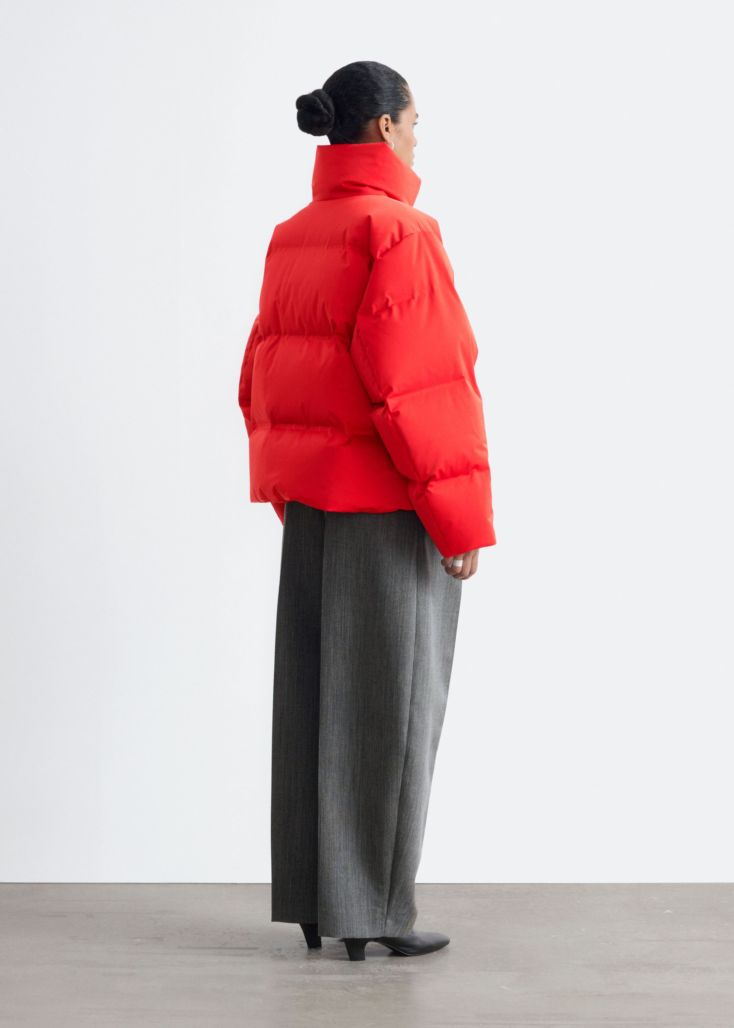 Down Puffer Jacket - Mole - Lookbook