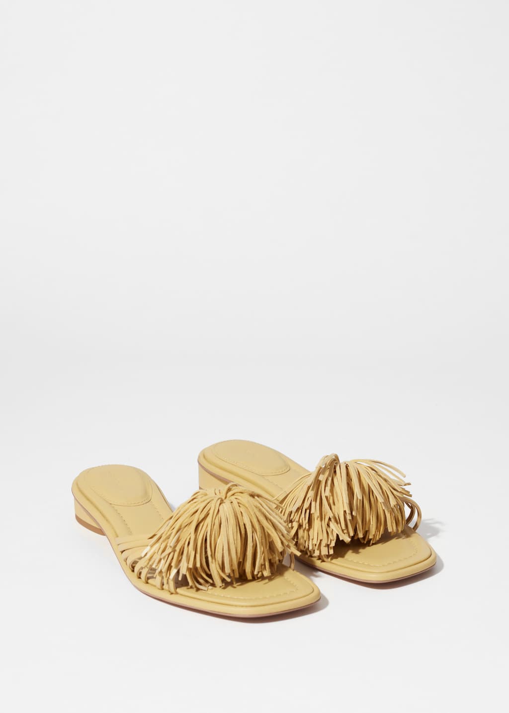 Image of Tasseled Leather Slides