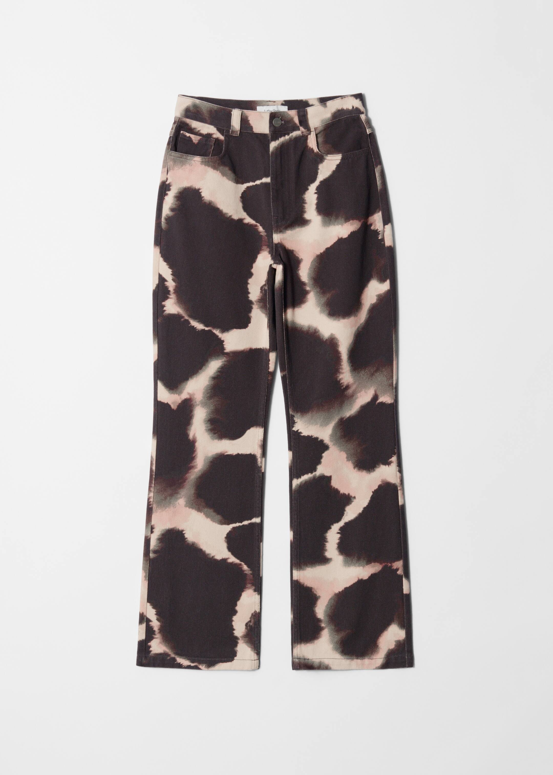 Grotere afbeelding bekijken: Broek met rechte pijpen - Bruin met print - DAMES | H&M NL 5