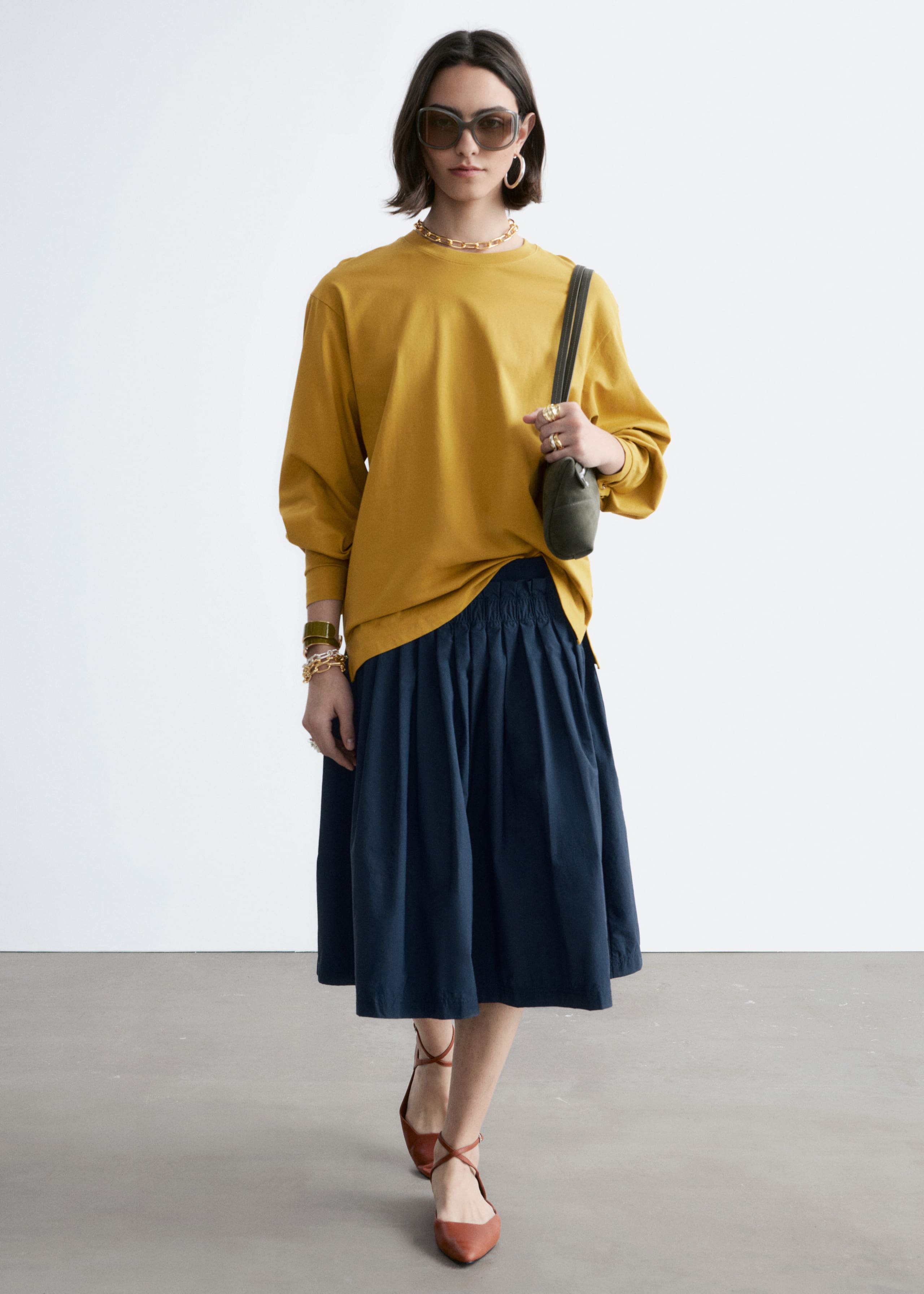 Image of Maglia in jersey a maniche lunghe