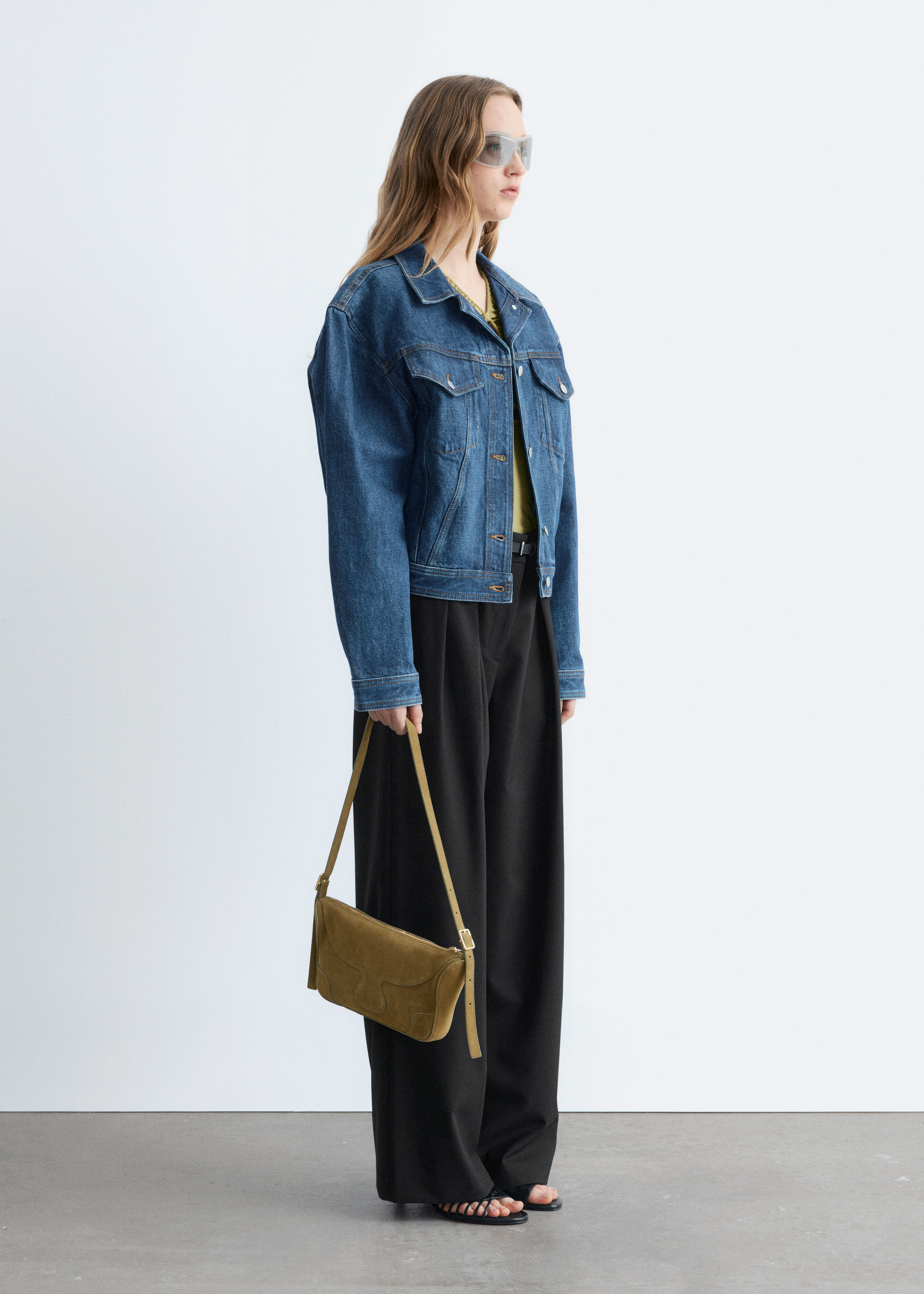 Wool-Blend Tailored Trousers - Black - & Other Stories US
