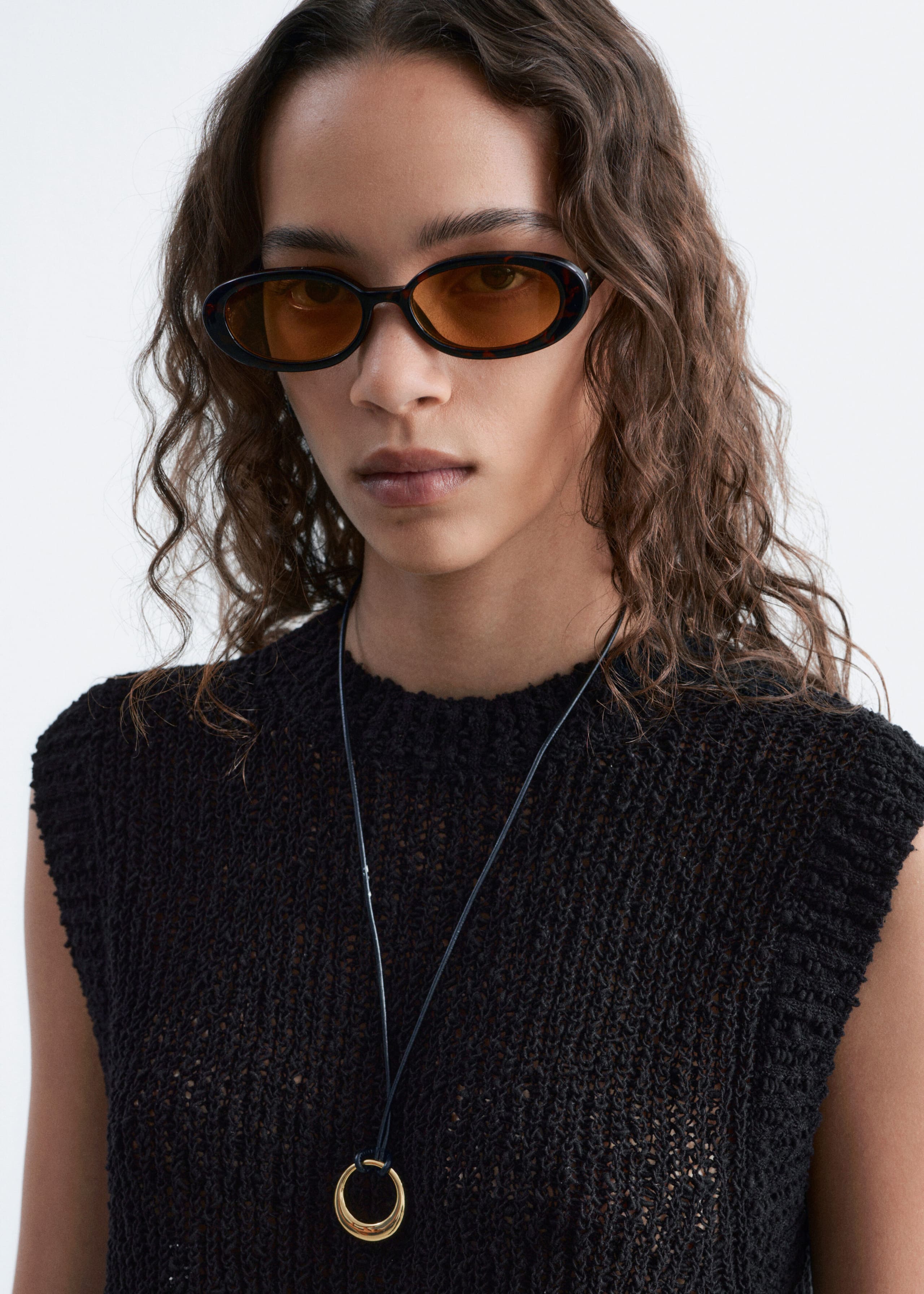 Silk-Cotton Vest Top - Black - Still Life