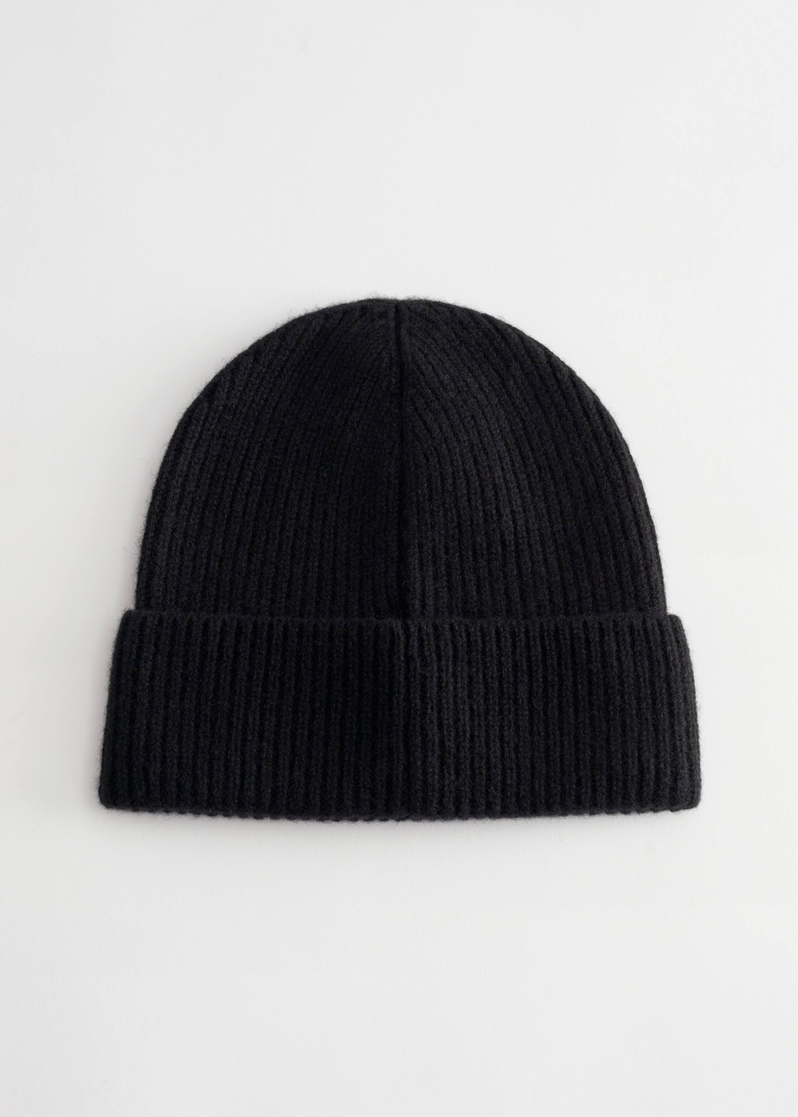 Ribbed Cashmere Knit Beanie - Beige - Natura morta