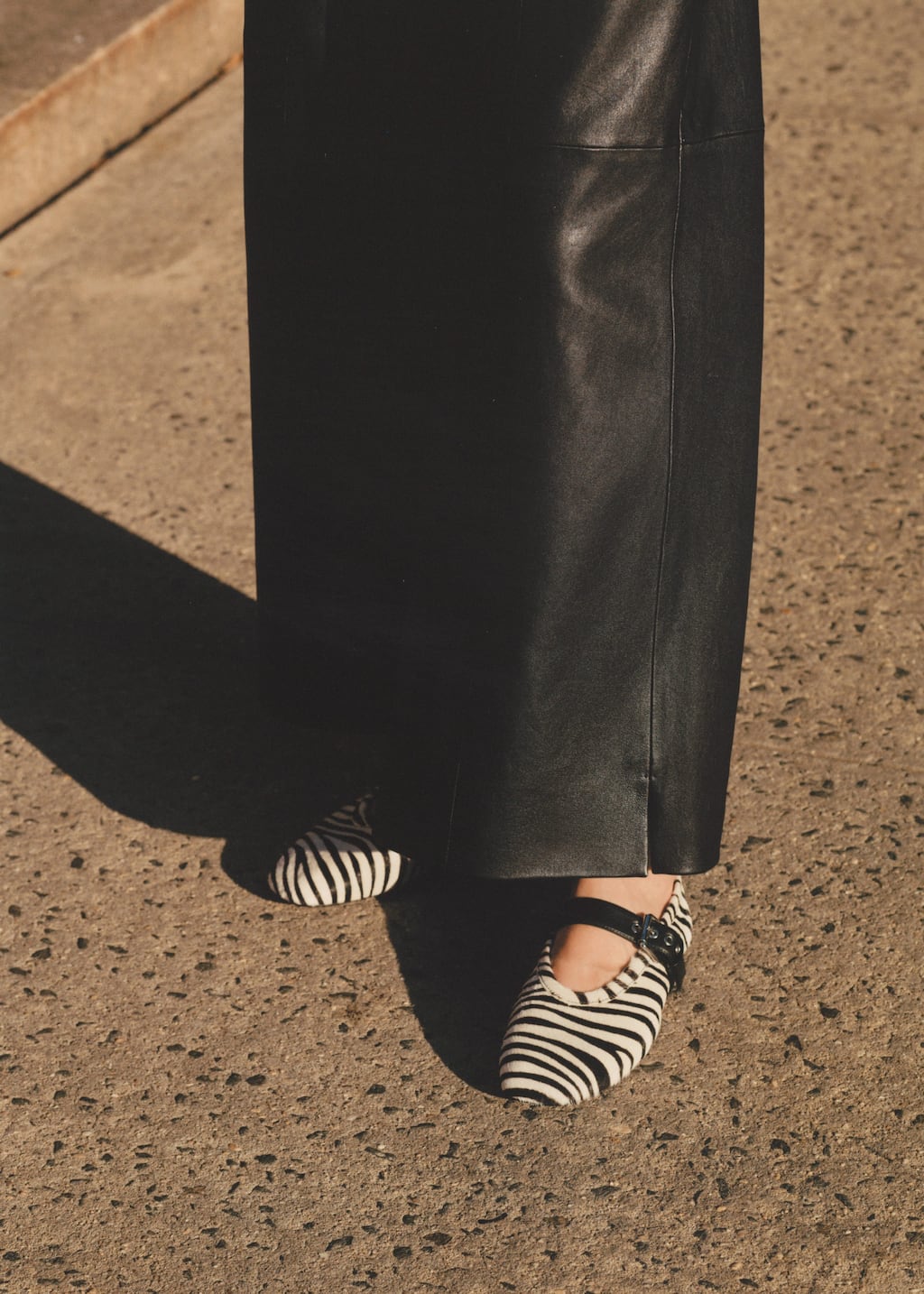 Image of Ballerines à motif zèbre